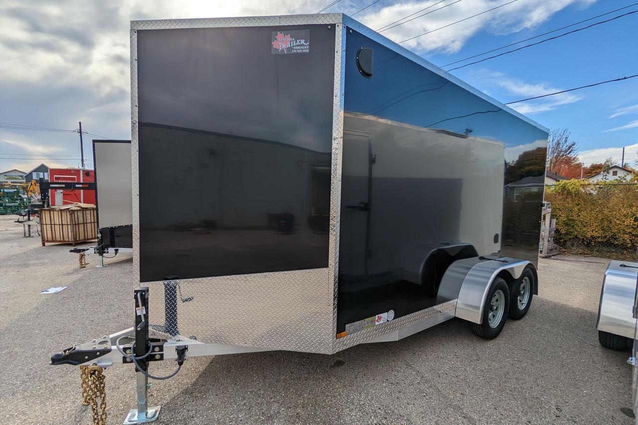 2025 Canadian Trailer Company 7x14 V Nose Cargo Trailer Aluminum Tandem Axle Photo2