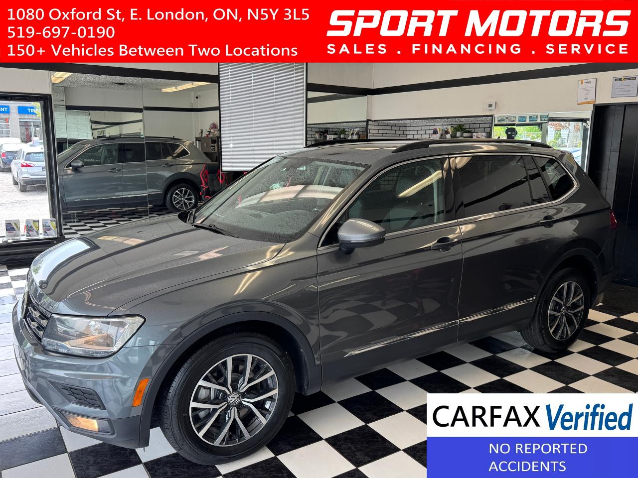 Used 2018 Volkswagen Tiguan COMFORTLINE 7 Passenger+Leather+Roof+CLEAN CARFAX for sale in London, ON