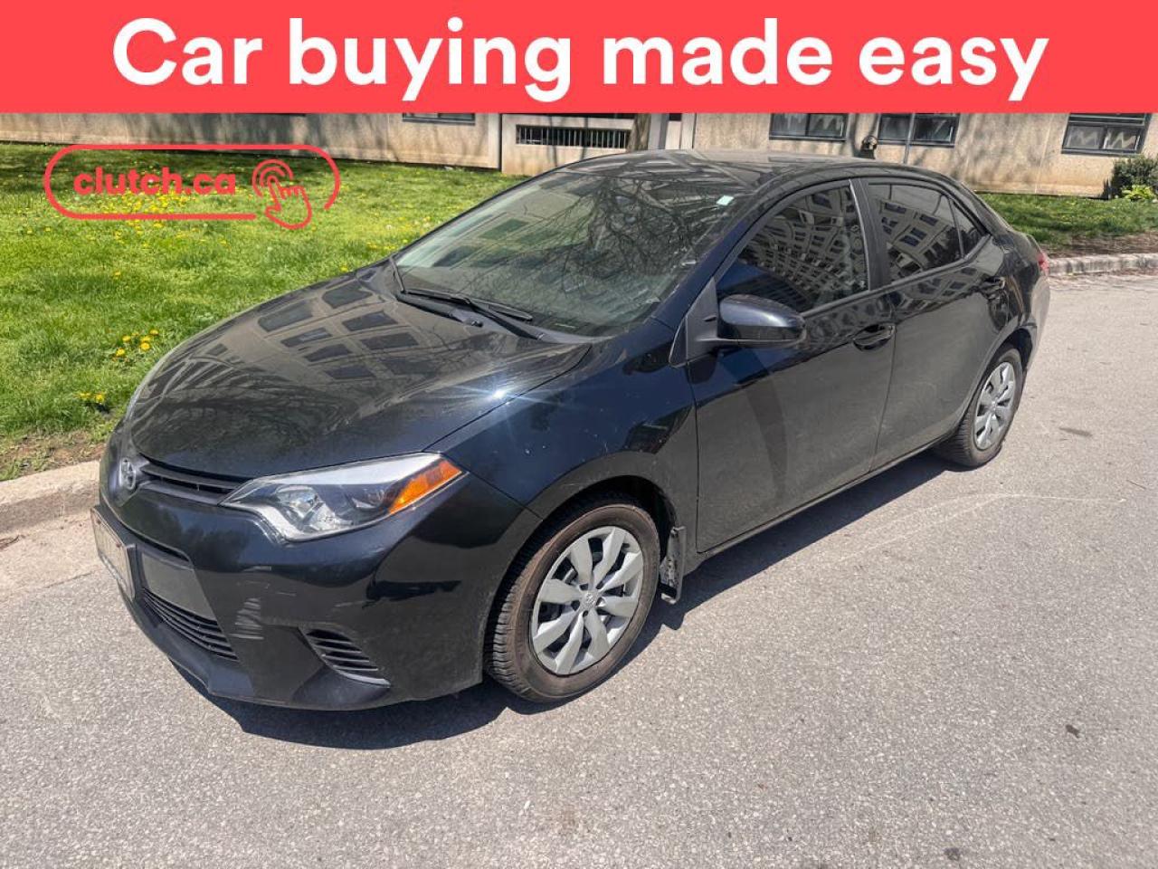 Used 2016 Toyota Corolla LE w/ Front Heated Seats, Rearview Cam, Climate Control for sale in Toronto, ON
