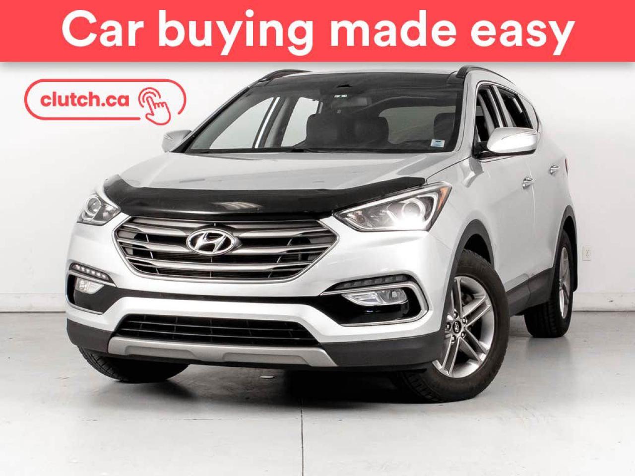 NO ACCIDENTS / CLEAN CARFAX / 1 OWNER / Rear View Camera, Front Heated Seats, Power Driver Seat and more!<br> <br>Clutch is the largest online used car retailer in Canada, delivering a seamless, hassle-free car-buying experience to drivers everywhere. Shop hundreds of used cars online, get the right one delivered to your door, and enjoy peace of mind with our 10-Day Money-Back Guarantee. How sweet is that? To learn more, visit clutch.ca.<br> <br>The top features for this 2017 Hyundai Santa Fe Sport include:<br> <br>Climate Control<br>Rear View Camera<br>Front Heated Seats<br>Power Driver Seat<br>Rear Heated Seats<br>Dual Zone Front Climate Control<br>Auxiliary Audio Input<br>Bluetooth Music<br>Touchscreen Display<br>Cruise Control<br>12V Outlet<br>USB Input<br>Blindspot Sensors<br>Rear Cross Traffic Alert<br>Heated Steering Wheel<br>Sunroof<br>Panoramic Sunroof<br>Hill Assistance<br>Rear Parking Sensors<br> <br>Seamless home delivery - Delivery anywhere in Nova Scotia, anywhere on PEI, and East of Fredericton, New Brunswick. Available on select packages.<br> <br>Try it out for 10 days - If you do not like it, we will take it back.<br> <br>Quality assured - Rigorous 210-point inspection and reconditioning process.<br> <br>Peace of mind - 3-month Standard Warranty, with additional warranty options available. Plus, every Clutch car comes with a 2-year MVI.<br> <br>Haggle-free - No haggling or hard sells.<br> <br>100% Transparency - Full inspection reports on every car, including high-res photography and a free Carfax report.<br> <br>Listed price is for cash purchase only and does not include taxes, Shipping Fees (if applicable), Delivery Fees (if applicable), government licensing fees.<br> <br>Stock # 53431