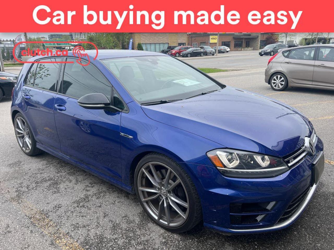 Used 2017 Volkswagen Golf R DSG AWD w/ Technology Pkg w/ Apple CarPlay & Android Auto, Rearview Cam, Dual Zone A/C for sale in Toronto, ON