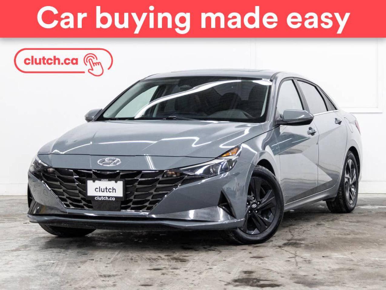 NO ACCIDENTS / CLEAN CARFAX / 1 OWNER / Bluetooth Music, Touchscreen Display, Cruise Control and more!<br> <br>Clutch is the largest online used car retailer in Canada, delivering a seamless, hassle-free car-buying experience to drivers everywhere. Shop hundreds of used cars online, get the right one delivered to your door, and enjoy peace of mind with our optional 10-Day Money-Back Guarantee. How sweet is that? To learn more, visit clutch.ca.<br> <br>The top features for this 2022 Hyundai Elantra Hybrid include:<br> <br>Wireless Charging<br>Bluetooth Music<br>Touchscreen Display<br>Cruise Control<br>Adaptive Cruise Control<br>12V Outlet<br>Apple CarPlay<br>Android Auto<br>USB Input<br>Push Button Start<br>Remote Start<br>Lane Departure Warning<br>Blindspot Sensors<br>Rear Cross Traffic Alert<br>Driver Attention Alert<br>Heated Steering Wheel<br>Sunroof<br>Automatic High Beams<br>Rear View Camera<br>Dual Zone Front Climate Control<br>Front Heated Seats<br>Climate Control<br> <br>Seamless home delivery - Delivery to your door in a matter of days. Available on select packages.<br> <br>Try it out for 10 days - If you do not like it, we will take it back. Available on select packages. <br> <br>Quality assured - All cars go through our rigorous 210-point inspection and reconditioning process.<br> <br>Peace of mind - Optional 3-month Standard Warranty, with additional warranty options available.<br> <br>Haggle-free - No haggling or hard sells.<br> <br>100% Transparency - Full inspection reports on every car, including high-res photography and a free Carfax report.<br> <br>Listed price is for cash purchase only and does not include taxes, Shipping Fees (if applicable), Delivery Fees (if applicable), government licensing fees. 10-day Money Back Guarantee, 3-month Standard Warranty, and home delivery are available with select packages.<br> <br>Previous Provincial Registrations:<br>Ontario<br> <br>Stock # 53748