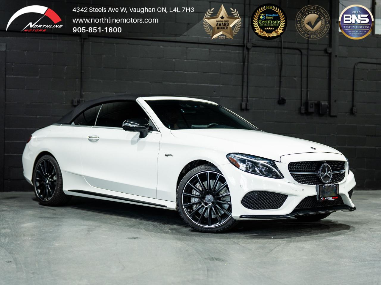 Used 2018 Mercedes-Benz C-Class AMG C43 Cabriolet/BRUMESTER/360CAM/CLEAN CARFAX for sale in Vaughan, ON