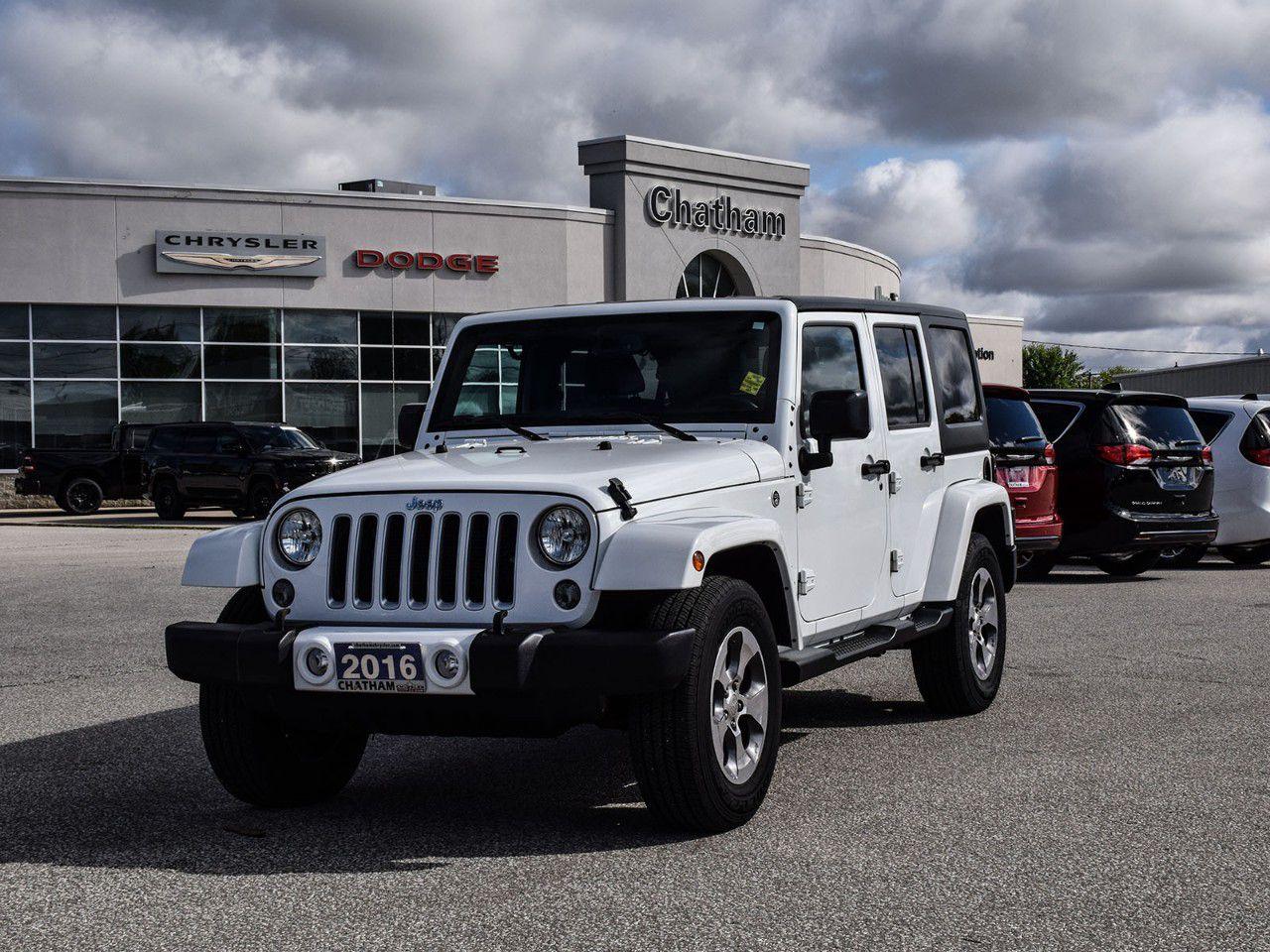 Used 2016 Jeep Wrangler UNLIMITED 4WD 4DR SAHARA for sale in Chatham, ON
