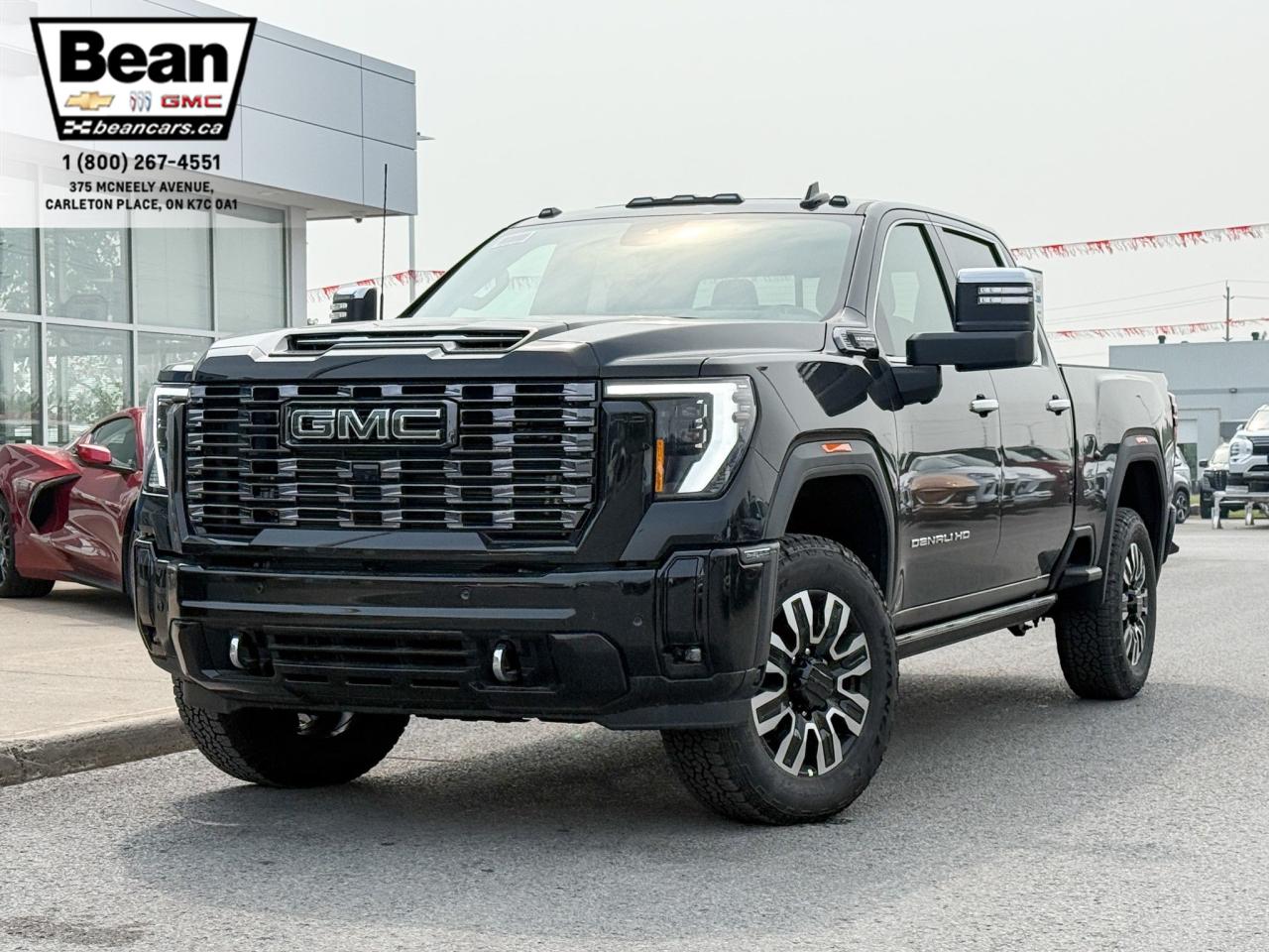 New 2025 GMC Sierra 2500 HD Denali Ultimate DURAMAX 6.6L V8 WITH REMOTE START/ENTRY, HEATED SEATS, HEATED STEERING WHEEL, VENTILATED SEATS, SUNROOF, MULTI-PRO TAILGATE, MASSAGING SEATS for sale in Carleton Place, ON
