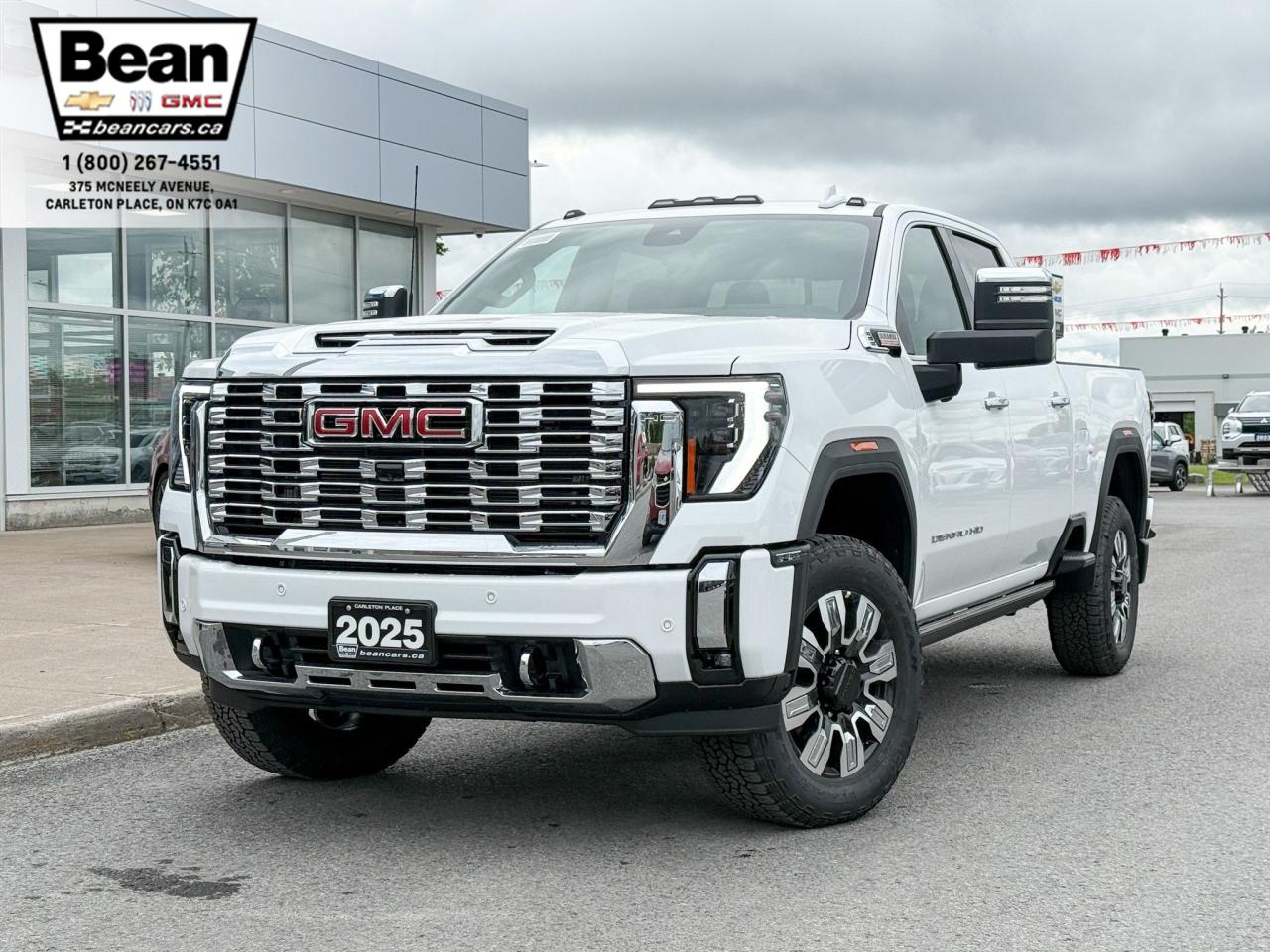 New 2025 GMC Sierra 2500 HD Denali DURAMAX 6.6L V8 WITH REMOTE START/ENTRY, HEATED SEATS, HEATED STEERING WHEEL, VENTILATED SEATS, HD SURROUND VISION for sale in Carleton Place, ON