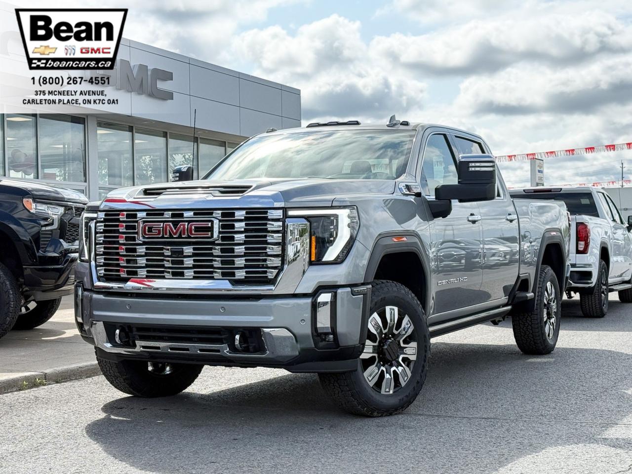 New 2025 GMC Sierra 2500 HD Denali DURAMAX 6.6L V8 WITH REMOTE START/ENTRY, HEATED SEATS, HEATED STEERING WHEEL, VENTILATED SEATS, HD SURROUND VISION for sale in Carleton Place, ON