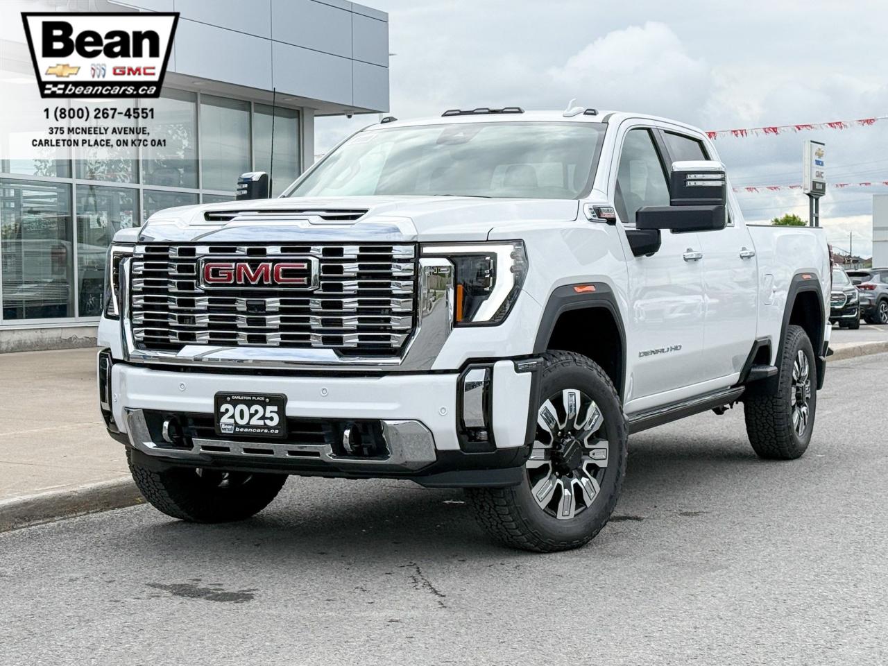 New 2025 GMC Sierra 2500 HD Denali DURAMAX 6.6L V8 WITH REMOTE START/ENTRY, HEATED SEATS, HEATED STEERING WHEEL, VENTILATED SEATS, HD SURROUND VISION for sale in Carleton Place, ON
