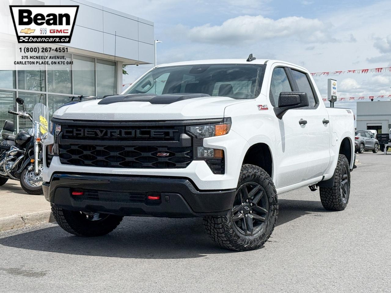 New 2025 Chevrolet Silverado 1500 Custom Trail Boss 5.3L V8 WITH REMOTE START/ENTRY, CRUISE CONTROL, REAR VISION CAMERA, APPLE CARPLAY AND ANDROID AUTO for sale in Carleton Place, ON