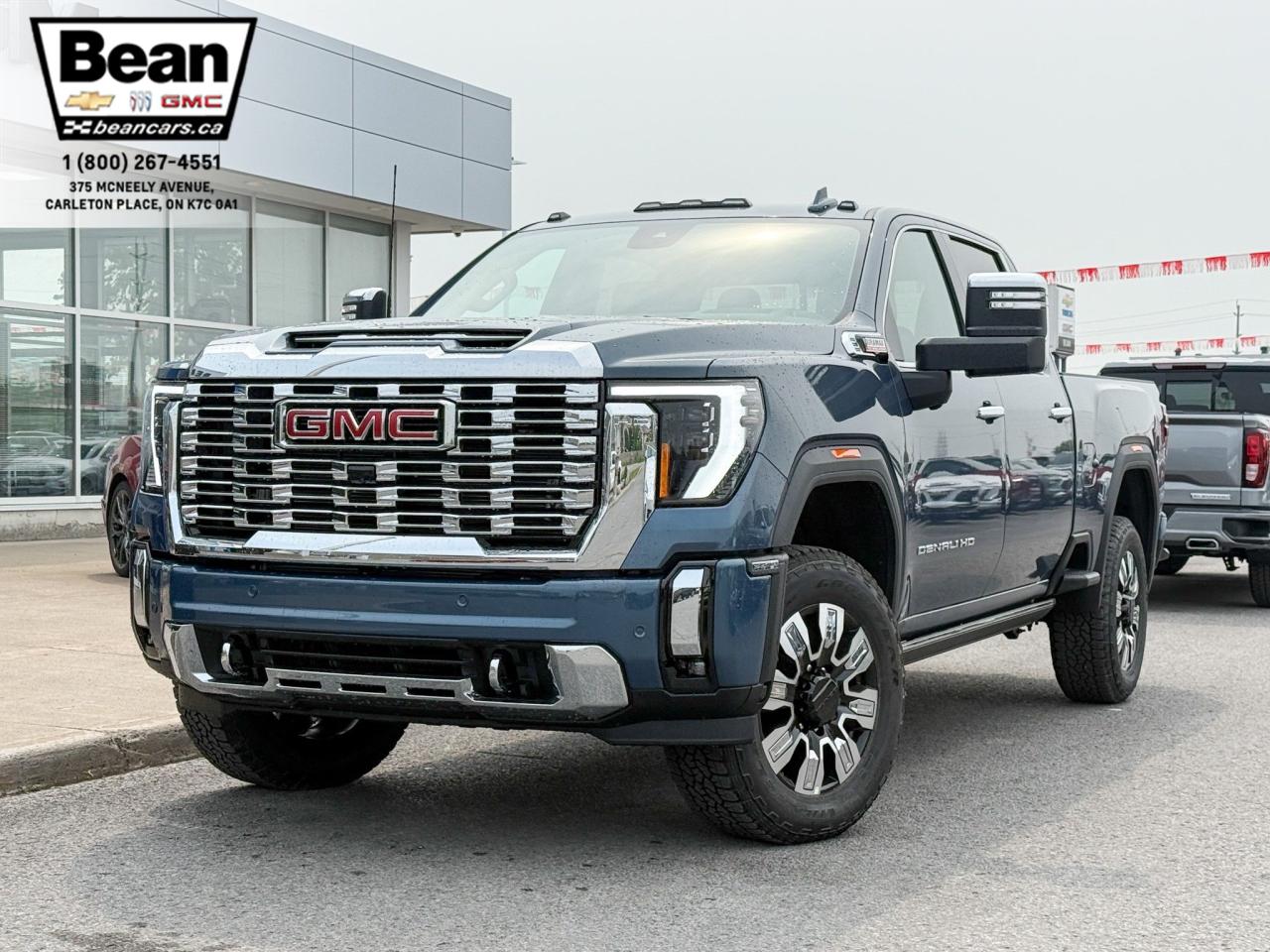 New 2025 GMC Sierra 2500 HD Denali DURAMAX 6.6L V8 WITH REMOTE START/ENTRY, HEATED SEATS, HEATED STEERING WHEEL, VENTILATED SEATS, HD SURROUND VISION for sale in Carleton Place, ON
