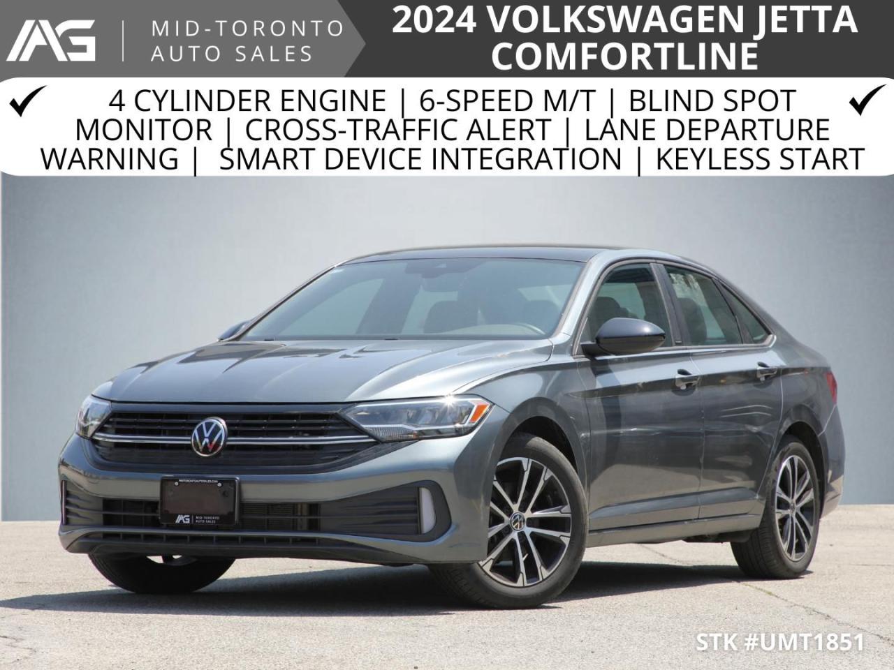 Used 2024 Volkswagen Jetta Comfortline| Sunroof | Collision Warning | ONLY 17970 KM for sale in North York, ON
