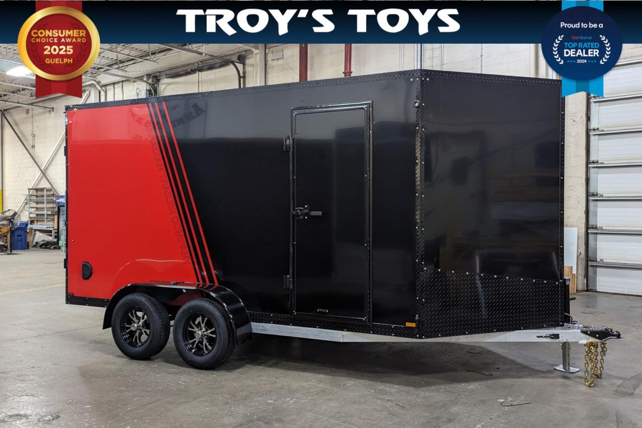 2024 Canadian Trailer Company 7x14 V Nose Cargo Trailer Aluminum Tandem Axle