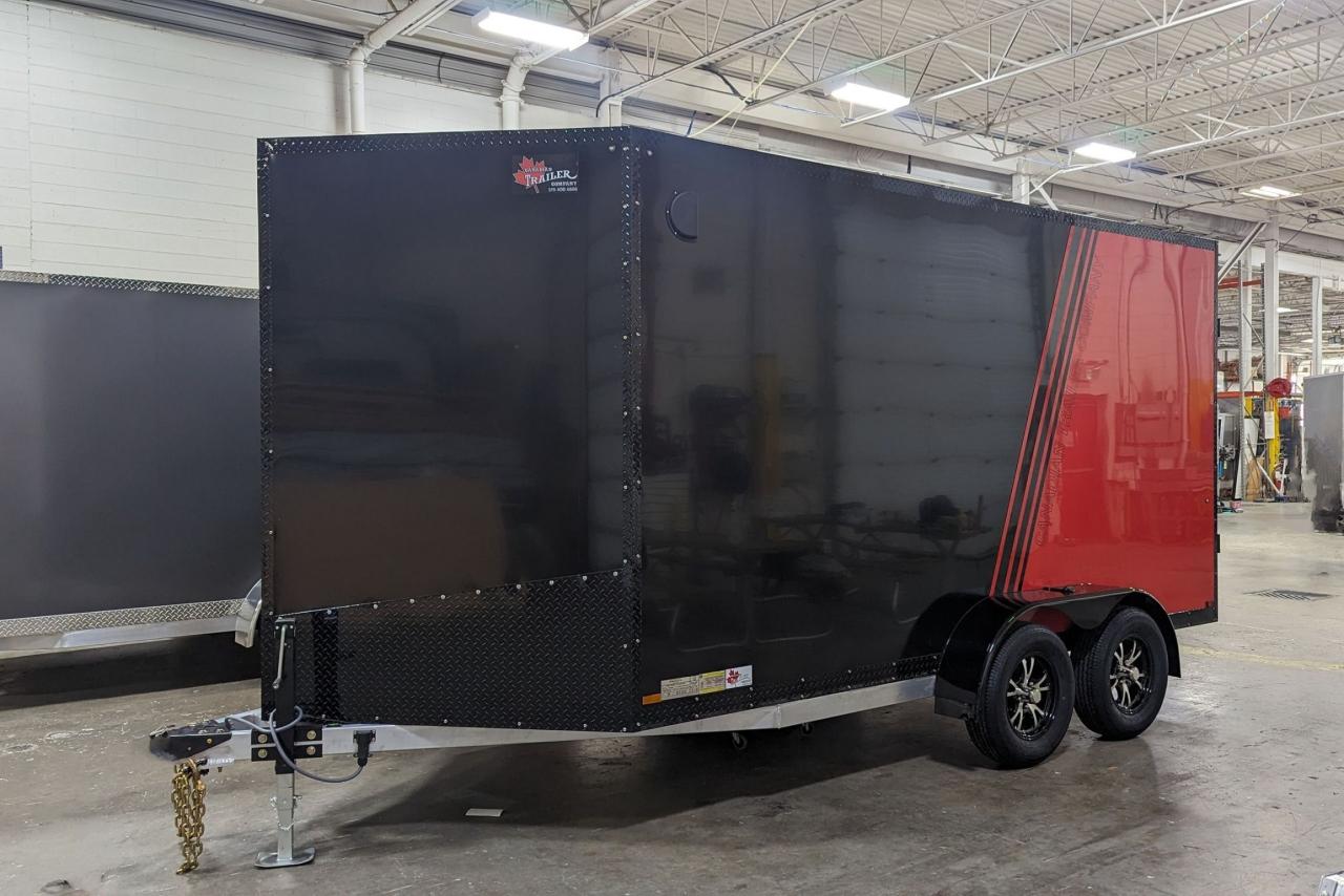2024 Canadian Trailer Company 7x14 V Nose Cargo Trailer Aluminum Tandem Axle