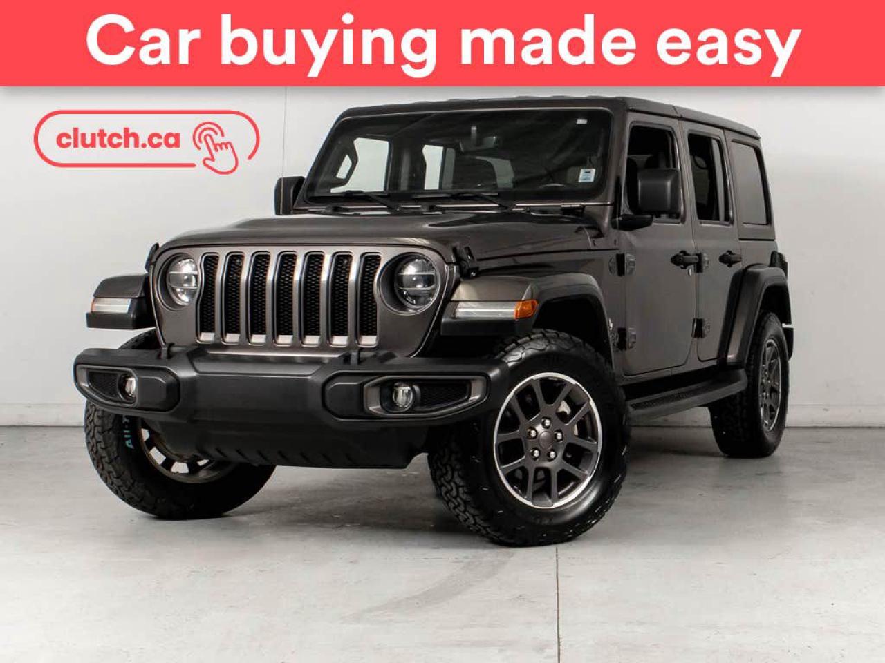 NO ACCIDENTS / CLEAN CARFAX / Auto Dimming Rearview Mirror, Front Heated Seats, Climate Control and more!<br> <br>Clutch is the largest online used car retailer in Canada, delivering a seamless, hassle-free car-buying experience to drivers everywhere. Shop hundreds of used cars online, get the right one delivered to your door, and enjoy peace of mind with our optional 10-Day Money-Back Guarantee. How sweet is that? To learn more, visit clutch.ca.<br> <br>The top features for this 2021 Jeep Wrangler include:<br> <br>Auto Stop/Start<br>Auto Dimming Rearview Mirror<br>Front Heated Seats<br>Climate Control<br>Dual Zone Front Climate Control<br>Premium Sound System<br>Touchscreen Display<br>Integrated Garage Door Opener<br>12V Outlet<br>USB Input<br>Push Button Start<br>Heated Steering Wheel<br>Hill Assistance<br>Bluetooth Music<br>GPS Navigation<br>Apple CarPlay<br>Auxiliary Audio Input<br>Android Auto<br>Remote Start<br>Blindspot Sensors<br>Cruise Control<br>Rear Cross Traffic Alert<br>Rear View Camera<br>Rear Parking Sensors<br> <br>Seamless home delivery - Delivery anywhere in Nova Scotia, anywhere on PEI, and East of Fredericton, New Brunswick. Available on select packages.<br> <br>Try it out for 10 days - If you do not like it, we will take it back. Available on select packages.<br> <br>Quality assured - Rigorous 210-point inspection and reconditioning process.<br> <br>Peace of mind - Optional 3-month Standard Warranty, with additional warranty options available. Plus, every Clutch car comes with a 2-year MVI.<br> <br>Haggle-free - No haggling or hard sells.<br> <br>100% Transparency - Full inspection reports on every car, including high-res photography and a free Carfax report.<br> <br>Listed price is for cash purchase only and does not include taxes, Shipping Fees (if applicable), Delivery Fees (if applicable), government licensing fees. 10-day Money Back Guarantee, 3-month Standard Warranty, and home delivery are available with select packages.<br> <br>Previous Provincial Registrations:<br>Nova Scotia<br> <br>Stock # 52393