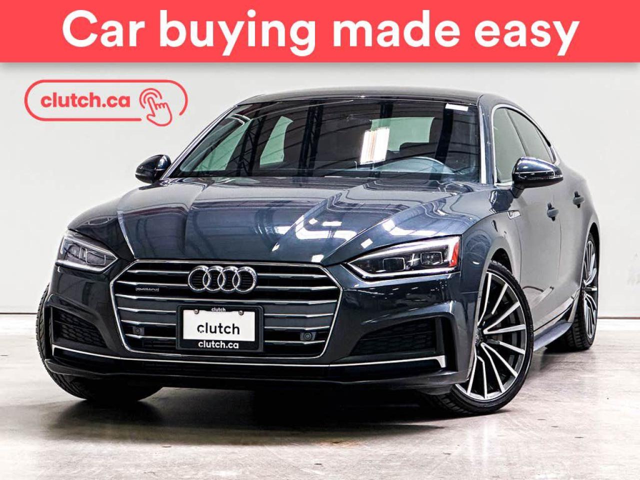 Used 2018 Audi A5 Progressiv w/ Apple CarPlay, Heated Front Seats, Rearview Cam for sale in Bedford, NS