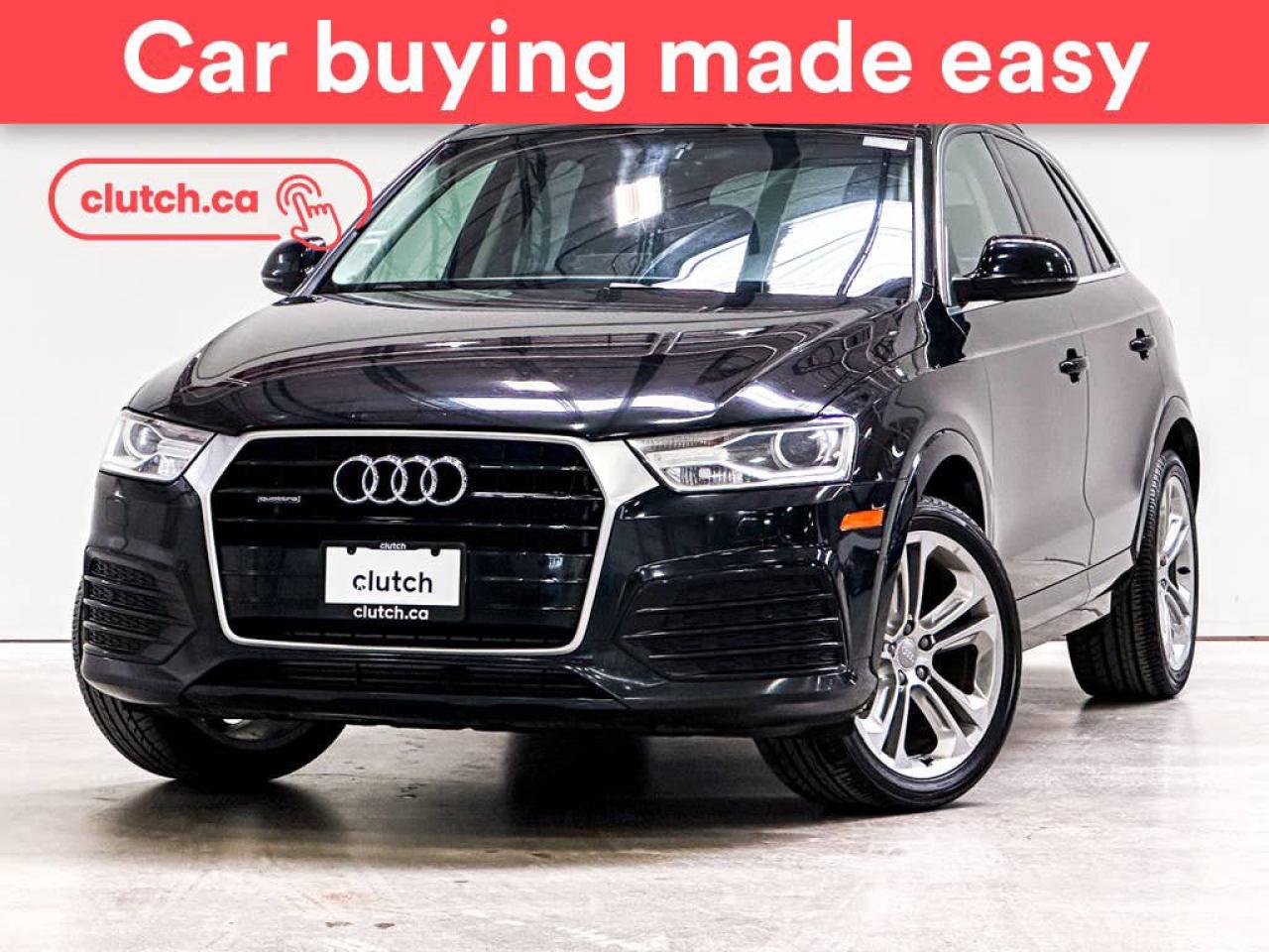 Used 2018 Audi Q3 Progressiv w/ Heated Front Seats, Rearview Camera, Cruise Control for sale in Toronto, ON