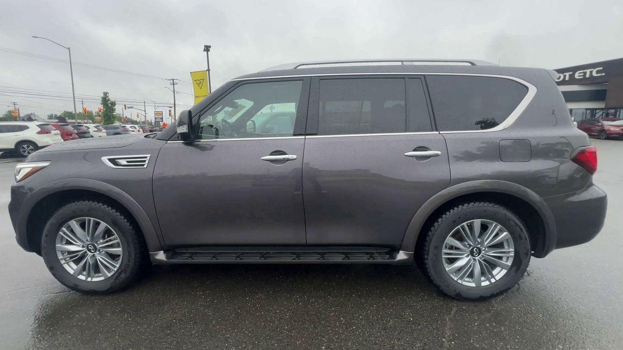 2024 Infiniti QX80 LUXE 8 Passenger PREVIOUS DAILY RENTAL - 3RD ROW 8 PASSENGER, SUNROOF, REAR SEAT DUAL TVS, HEATED LEATHER SEATS! Photo4