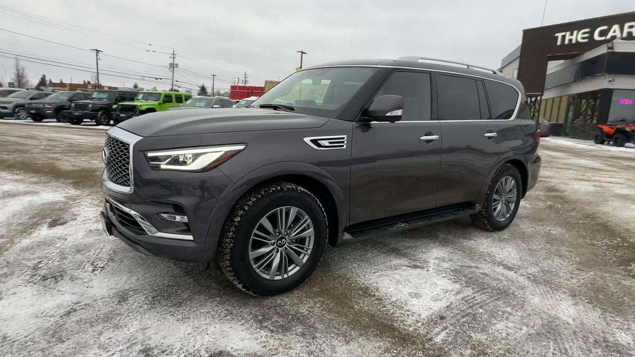 2024 Infiniti QX80 LUXE 8 Passenger PREVIOUS DAILY RENTAL - 3RD ROW 8 PASSENGER, SUNROOF, REAR SEAT DUAL TVS, HEATED LEATHER SEATS! Photo