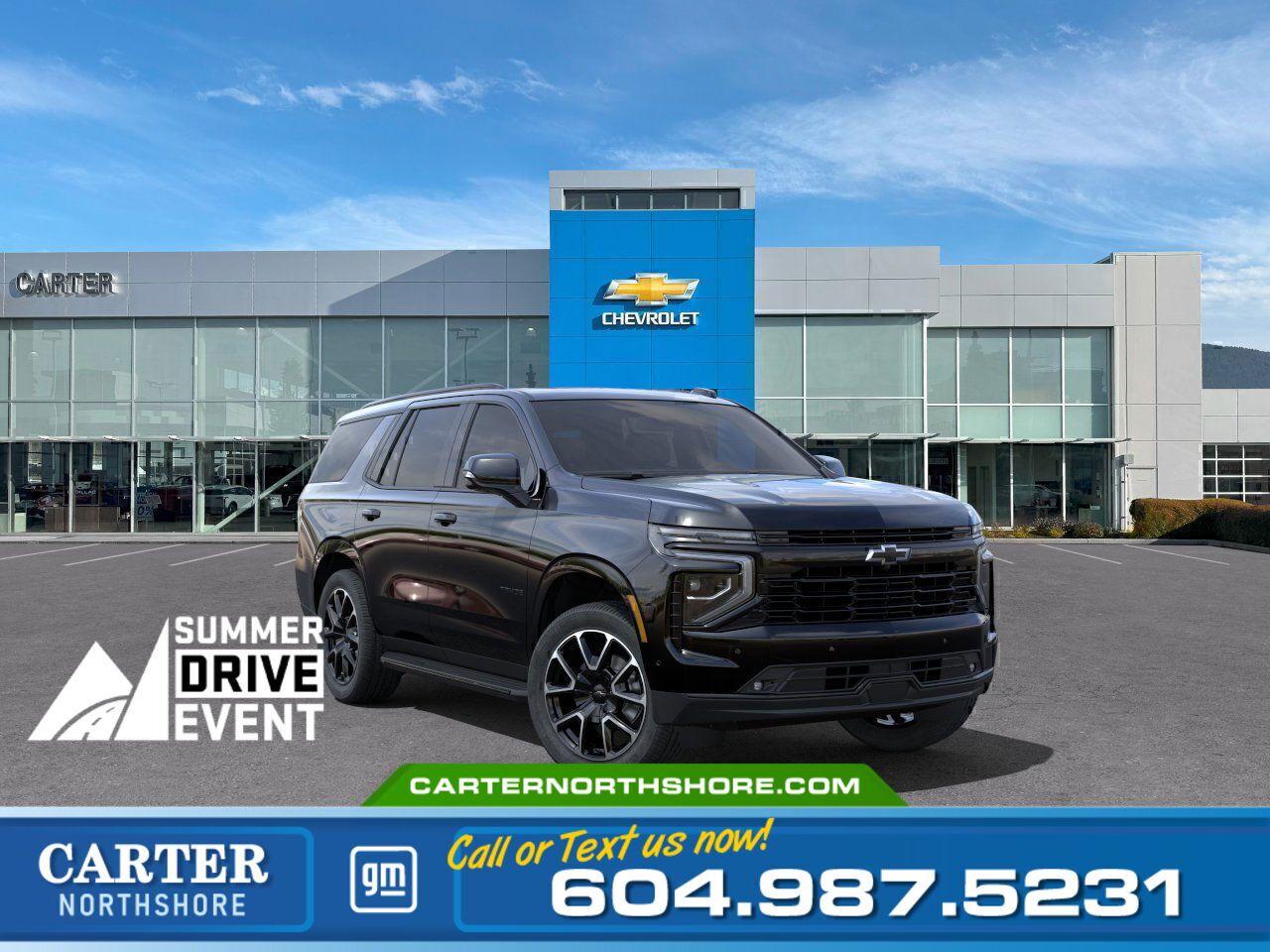 New 2025 Chevrolet Tahoe RST 4WD | Alum Wheels/Limited Slip Diff/LED Lights for sale in North Vancouver, BC