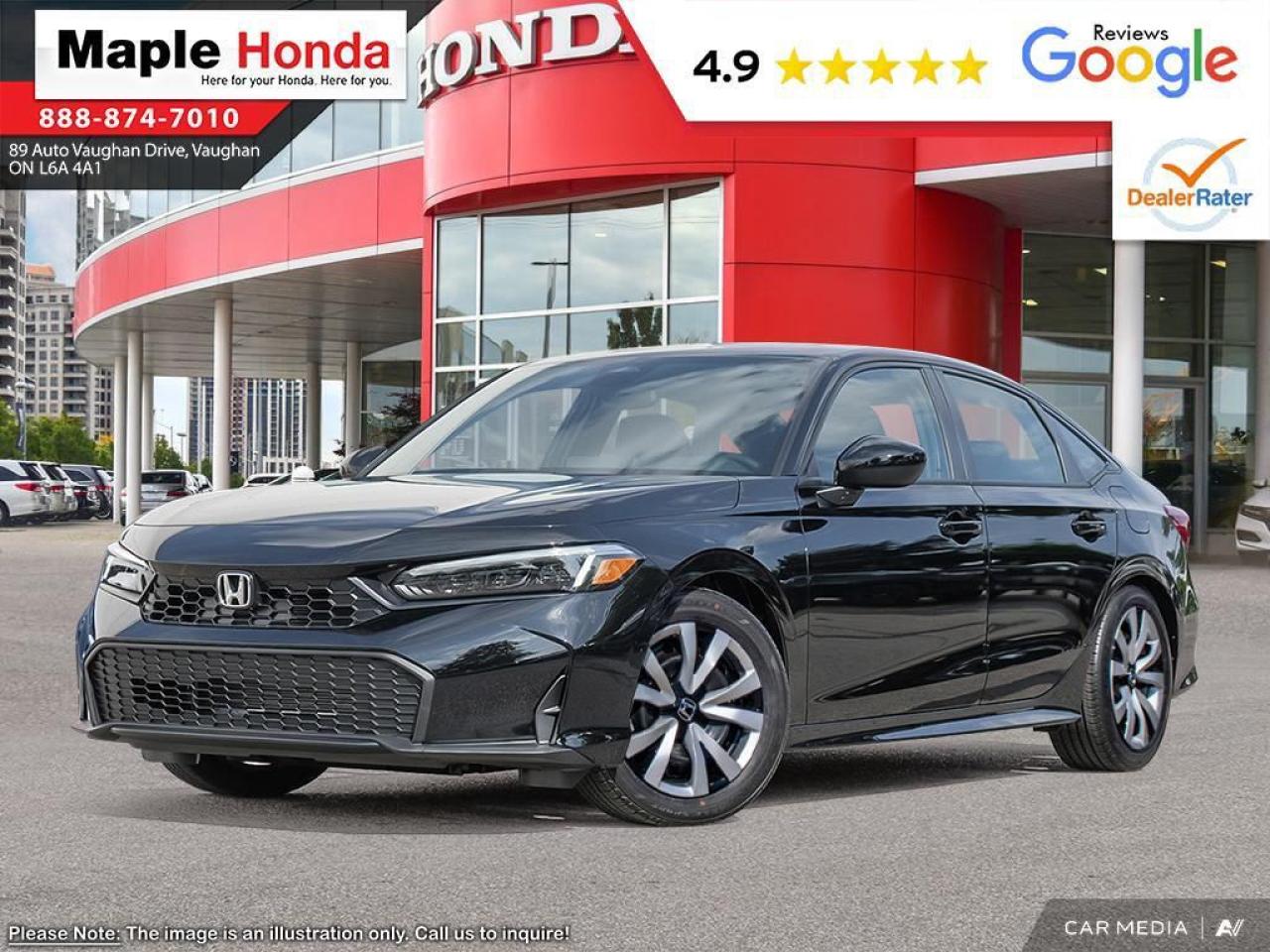 New 2025 Honda Civic Sedan 4dr CVT LX for sale in Vaughan, ON