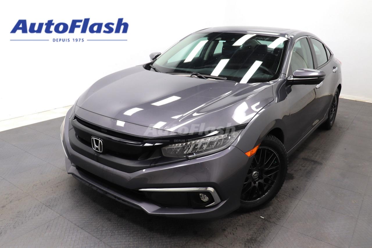 Used 2019 Honda Civic Sedan TOURING, CUIR, DEMARREUR, TOIT, SIEGES CHAUFFANTS for sale in Saint-Hubert, QC