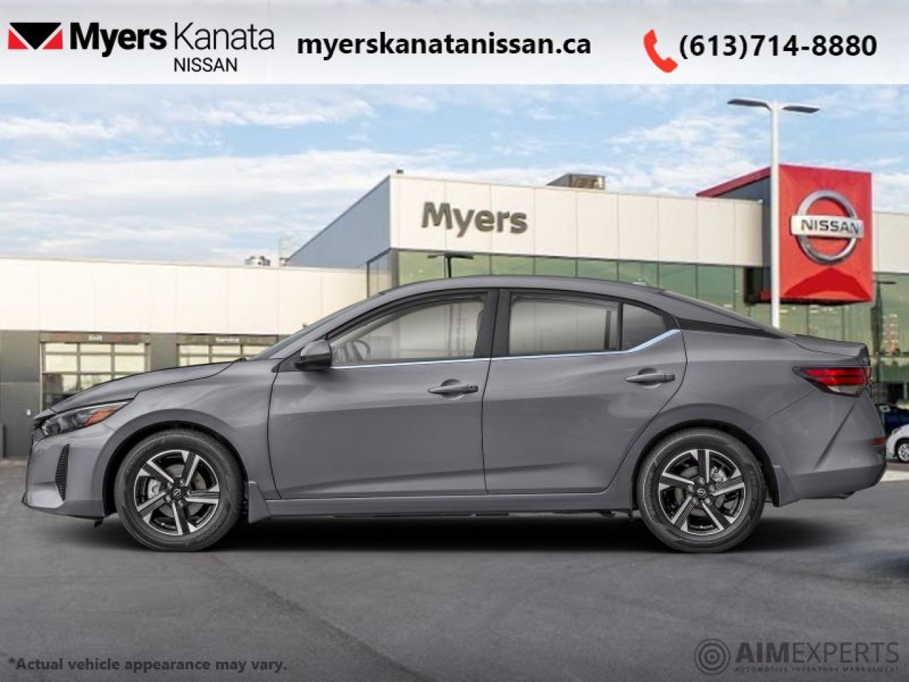 <b>Remote Start,  Adaptive Cruise Control,  Proximity Key,  Climate Control,  Heated Seats!</b><br> <br> <br> <br>  Incredible performance blends seamlessly with the exciting interior in this 2025 Sentra. <br> <br>More excitement for the same fuel efficiency was achieved through intelligent design in this 2025 Sentra. Offering an interior you expect from the luxury vehicle, this compact car is packed with power and excitement from the beautiful lights to the stunning spoiler. All the impressive looks blend seamlessly with the upscale interior, making this Sentra an instant classic.<br> <br> This atlantic grey metallic sedan  has an automatic transmission and is powered by a  149HP 2.0L 4 Cylinder Engine.<br> <br> Our Sentras trim level is SV. This Sentra SV steps things up with alloy wheels, proximity keyless entry with remote start, adaptive cruise control, dual-zone climate control and front USB A/C charging, along with other amazing standard features such as heated front seats, front and rear cupholders, and an upgraded 8-inch infotainment touchscreen with Apple CarPlay, Android Auto, Siri Eyes Free, and Google Assistant. Safety features also include blind spot detection, intelligent emergency braking, lane departure warning, forward and rear collision mitigation, driver monitoring alert, and a rearview camera. This vehicle has been upgraded with the following features: Remote Start,  Adaptive Cruise Control,  Proximity Key,  Climate Control,  Heated Seats,  Apple Carplay,  Android Auto. <br><br> <br/> Total  rebate of $1500 is reflected in the price.   0% financing for 24 months. 4.99% financing for 84 months. <br> Payments from <b>$400.68</b> monthly with $0 down for 84 months @ 4.99% APR O.A.C. ( Plus applicable taxes -  $621 Administration fee included. Licensing not included.    ).  Incentives expire 2025-06-02.  See dealer for details. <br> <br><br> Come by and check out our fleet of 60+ used cars and trucks and 110+ new cars and trucks for sale in Kanata.  o~o