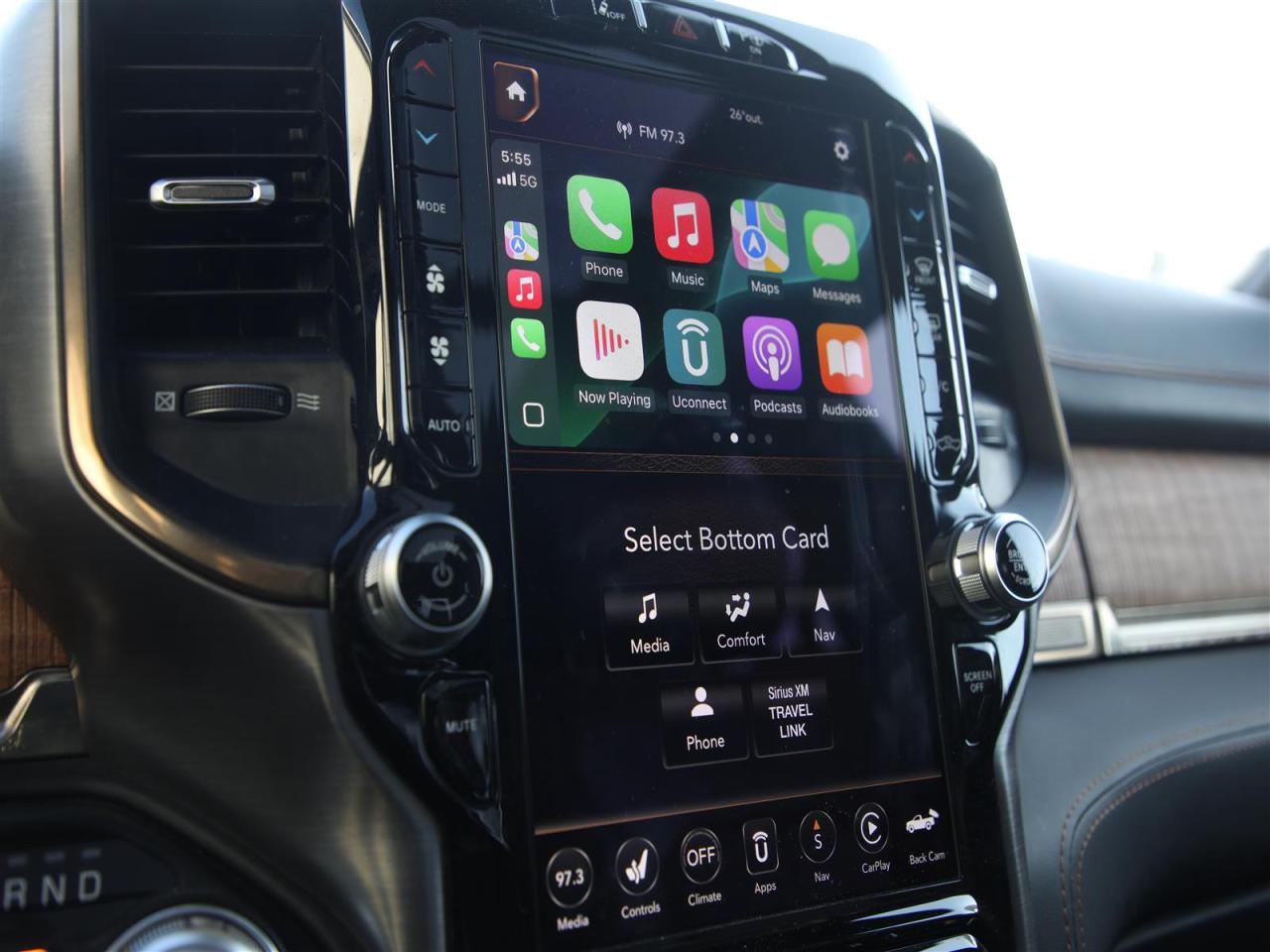 2021 RAM 1500 Longhorn Crew Cab SWB 4WD| 12'' TouchScreen | Pano Roof | Advanced Safety Grp | Navigation Photo