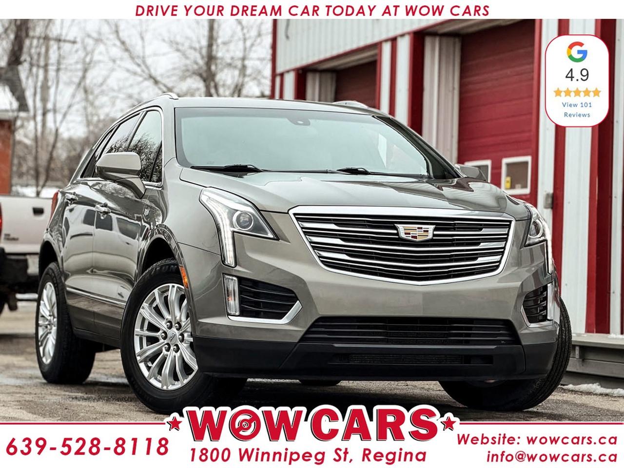 2018 Cadillac XT5 AWD (Excellent Condition)Odometer: 127,944km <br/> Sale Price: $22,990+ taxes <br/> Financing Available <br/> <br/> WOW Factors:--Certified and mechanical inspection <br/> -No Accidents <br/> <br/> <br/> Highlight Features:--Apple Carplay, Android Auto <br/> -Premium Wheels <br/> -Bose Entertainment System <br/> -All Wheel Drive <br/> -Backup-Camera <br/> -Power Leather Seats <br/> -Heated Seats <br/> -Power Lift Gate <br/> -Push Button Start <br/> -Remote Starter <br/> -Auto Start/Stop <br/> -Keyless Entry <br/> -Rear Parking Sensors <br/> -Cruise Control and much more. <br/> Financing Available <br/> <br/> <br/> Driven by Trust, Powered by Family  Your Destination for Quality Pre-Owned Vehicles <br/> At our family-owned dealership, customer satisfaction isnt just a goal  its our promise. We specialize in pre-owned Cars, SUVs, Vans, and Trucks, offering standout value with the WOW factors that set us apart. From exceptional Google reviews to unmatched after-sales service, we go above and beyond to make your experience seamless, transparent, and friendly. <br/> <br/> <br/> Visit WOWCARS Today at 1800 Winnipeg Street Regina, SK S4P1G2, or give us a call at (639) 528-8118. <br/>