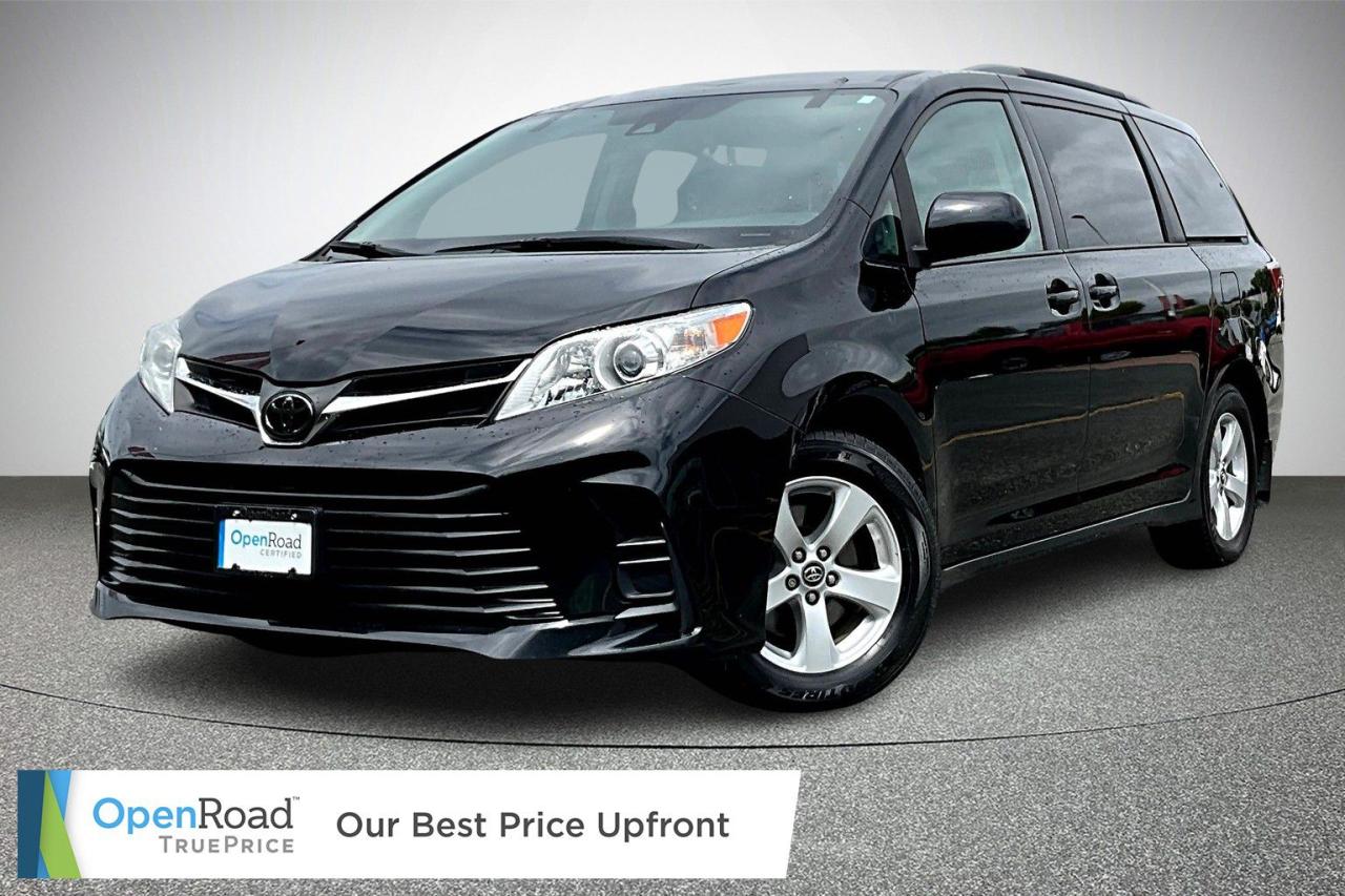 Experience the perfect blend of comfort, space, and performance with this 2020 Toyota Sienna LE 8-Passenger V6. This versatile minivan offers a powerful V6 engine, smooth ride, and seating for eight. The LE trim includes power-sliding side doors, tri-zone climate control, a 7-inch touchscreen, Bluetooth, and Toyota Safety Sense for added peace of mind. Perfect for family adventures or everyday driving. Come in today and take it for a test drive!    At OpenRoad Toyota Abbotsford, we take the stress out of buying a used car by providing you with our TruePrice from the start! You will have peace of mind knowing you got our best price up-front, without the hassle of negotiating.  All OpenRoad Certified pre-owned vehicles must pass an extremely thorough 153-point safety inspection for your peace of mind. All vehicles will have a Carfax verified history report, as well as a safety inspection report and breakdown of all work performed. We pride ourselves in our transparency, and wish to provide you with all the info you need to be confident in your vehicle purchase. Give us a call or visit our showroom at 30210 Automall Dr in Abbotsford, BC!   List Price subject to $499 Documentation Fee, $499 Lease/Finance Fee, and applicable taxes. Dealer #40643