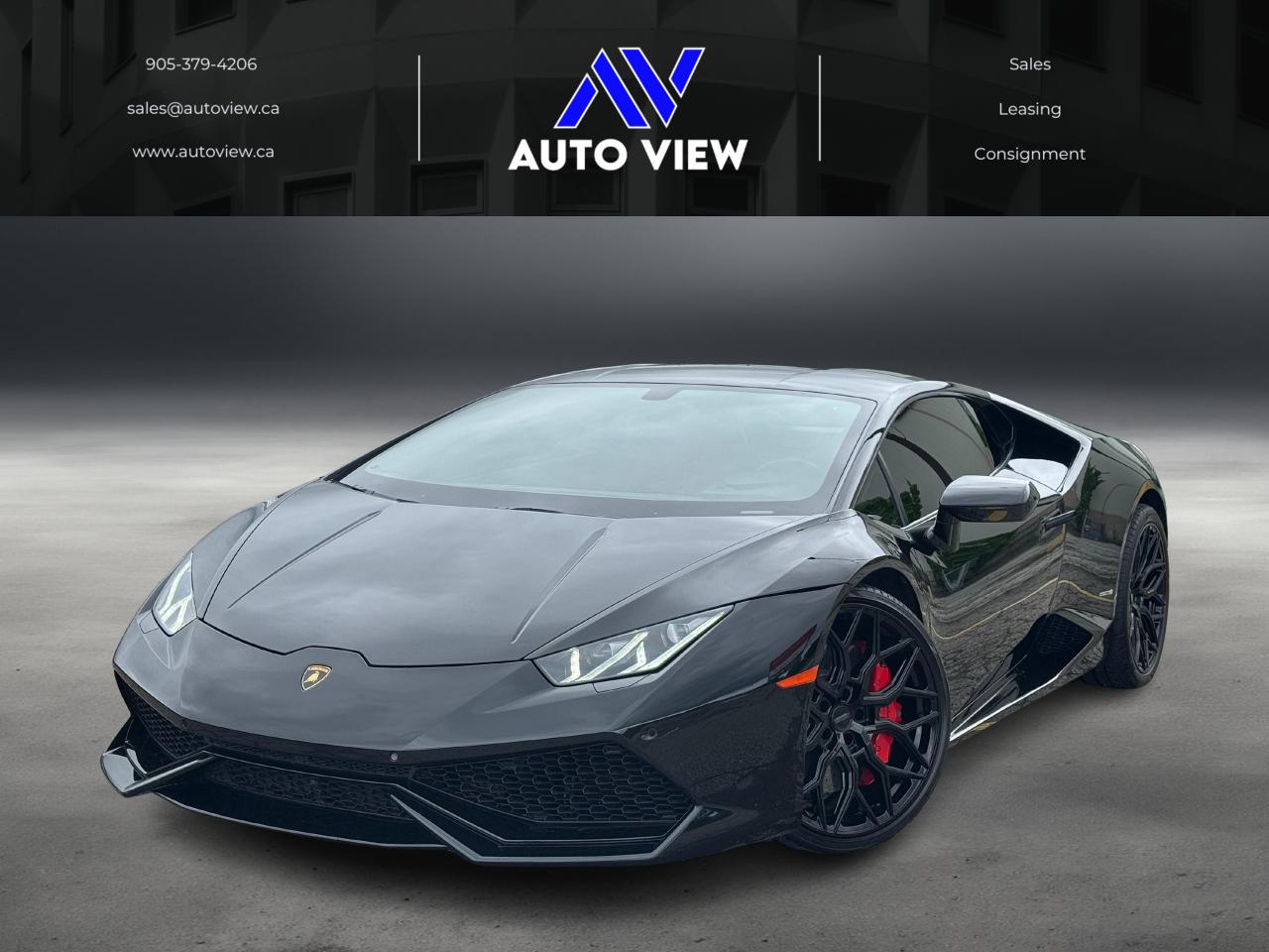 <p>JUST LANDED!!</p><p>2016 Lamborghini Huracan LP 610-4!!</p><p>**CLEAN CARFAX**</p><p>**TITANIUM EXHAUST**</p><p>**VOSSEN RIMS**</p><p>5.2L V10 MOTOR (602 HP / 413 LB-FT), 7 SPEED DUAL CLUTCH TRANSMISSION, ALL WHEEL DRIVE, PIRELLI P-ZERO TIRES, RED LEATHER INTERIOR, DRIVE MODE SELECT (STRADA, SPORT, CORSA), FRONT LIFT SYSTEM AND MUCH MORE!!</p><p>**VEHICLE BEING SOLD CERTIFIED**</p><p> </p><p><em>FINANCING AND LEASING AVAILABLE ON ALL VEHICLES. </em></p><p><em>ALL CERTIFIED VEHICLES COME WITH A BRONZE GLOBAL WARRANTY (3 MONTH / 3,000 KM / $1,000 PER CLAIM)</em></p><p><em>EXTENDED GLOBAL WARRANTY OPTIONS AVAILABLE.</em></p><p><em>All vehicles include a required $12.50 OMVIC FEE and a $499 Administration Fee.</em></p><p><em>Licensing Fees are to be charged separately.</em></p><p><em>All CERTIFIED vehicles come with a 36-day Safety Warranty. </em></p><p><em>*All prices are plus HST*</em></p><p><em>Auto View is located at 590 South Service Road Stoney Creek, only minutes off the QEW Exit 83 Fruitland Road!</em></p><p><em>Contact us VIA email, call, or text!</em></p><p><em>sales@autoview.ca</em></p><p><em>905-379-4206</em></p>