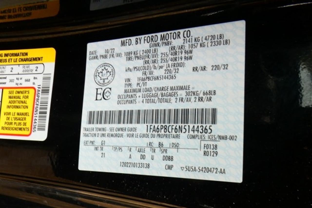 2022 Ford Mustang GT 5.0 w/Power cloth seats, BUC - Photo #19