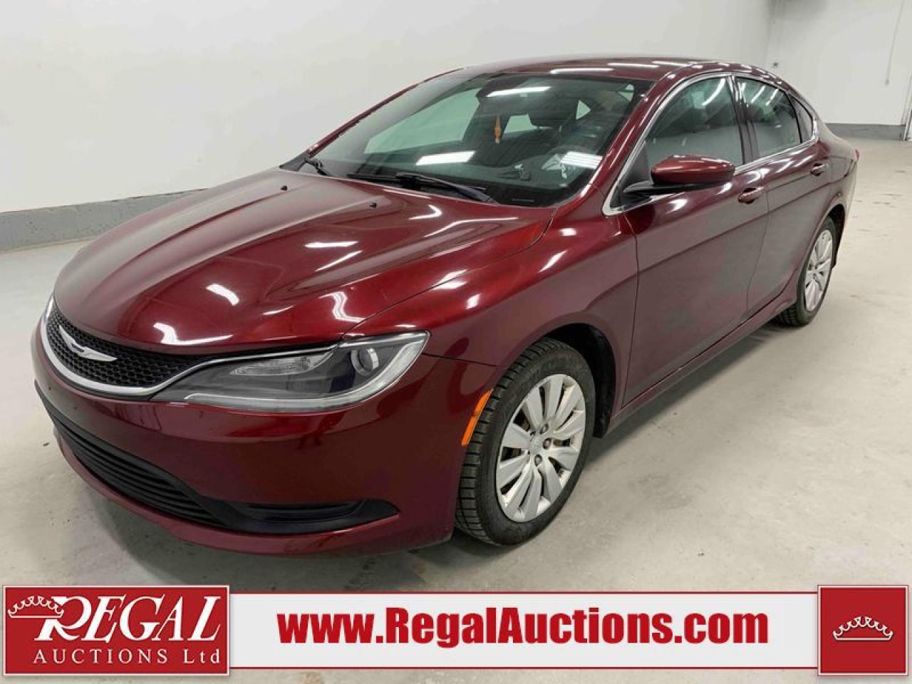 Used 2016 Chrysler 200 LX for sale in Calgary, AB