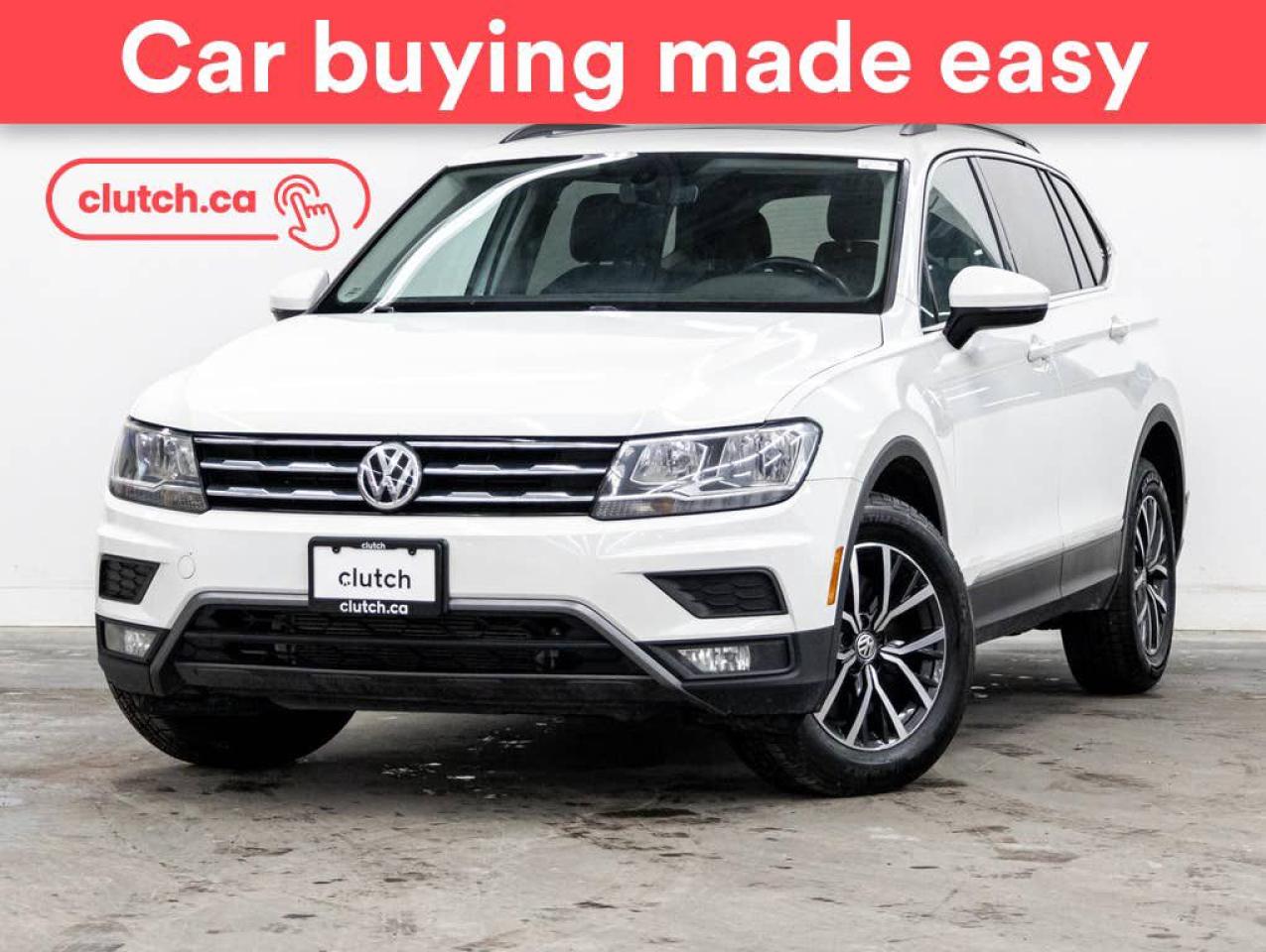 Used 2018 Volkswagen Tiguan Comfortline AWD w/ Discover Media Navigation Pkg w/ Apple CarPlay & Android Auto, Nav, Panoramic Moonroof for sale in Toronto, ON