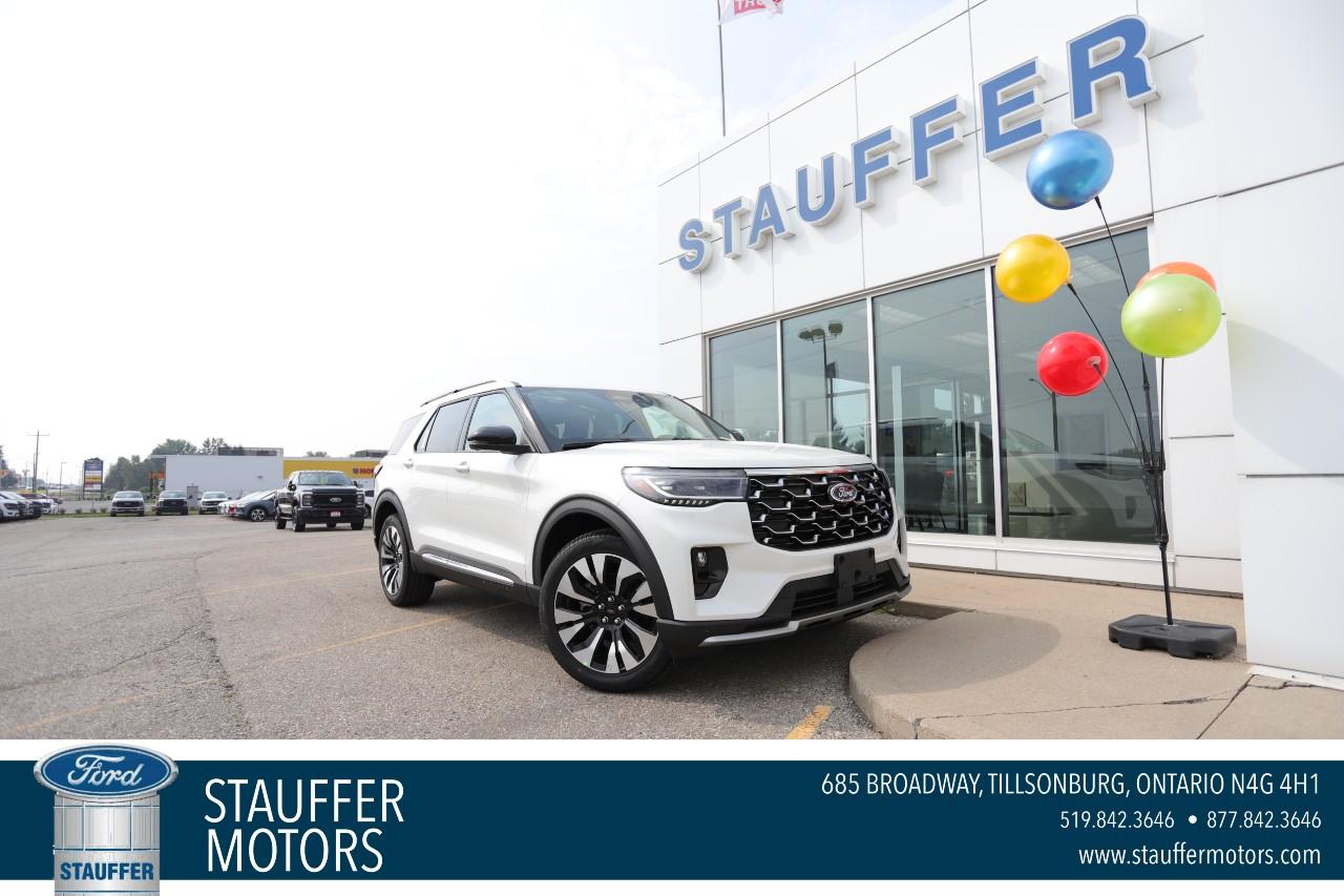 New 2025 Ford Explorer Platinum 4wd for sale in Tillsonburg, ON