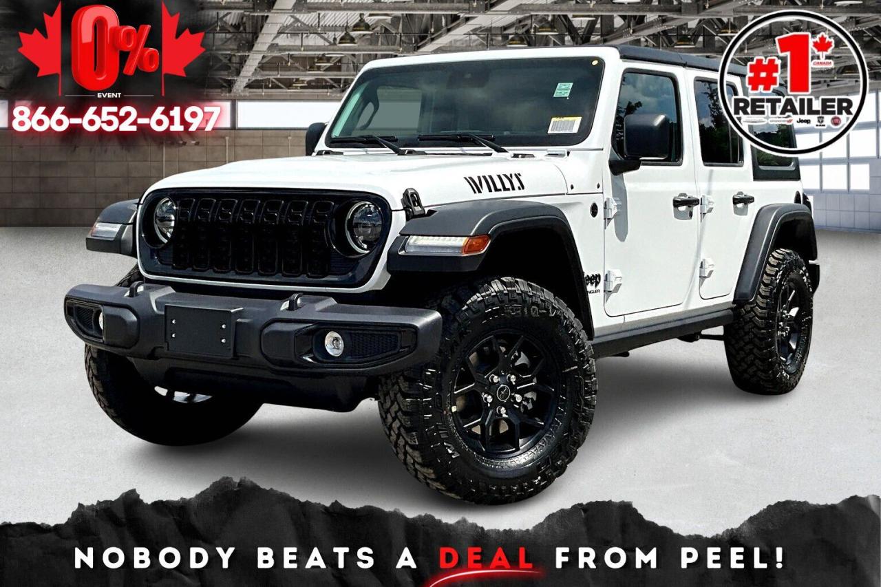 New 2025 Jeep Wrangler WILLYS 4DR | Safety&Tech&Conv Grp | Hardtop for sale in Mississauga, ON