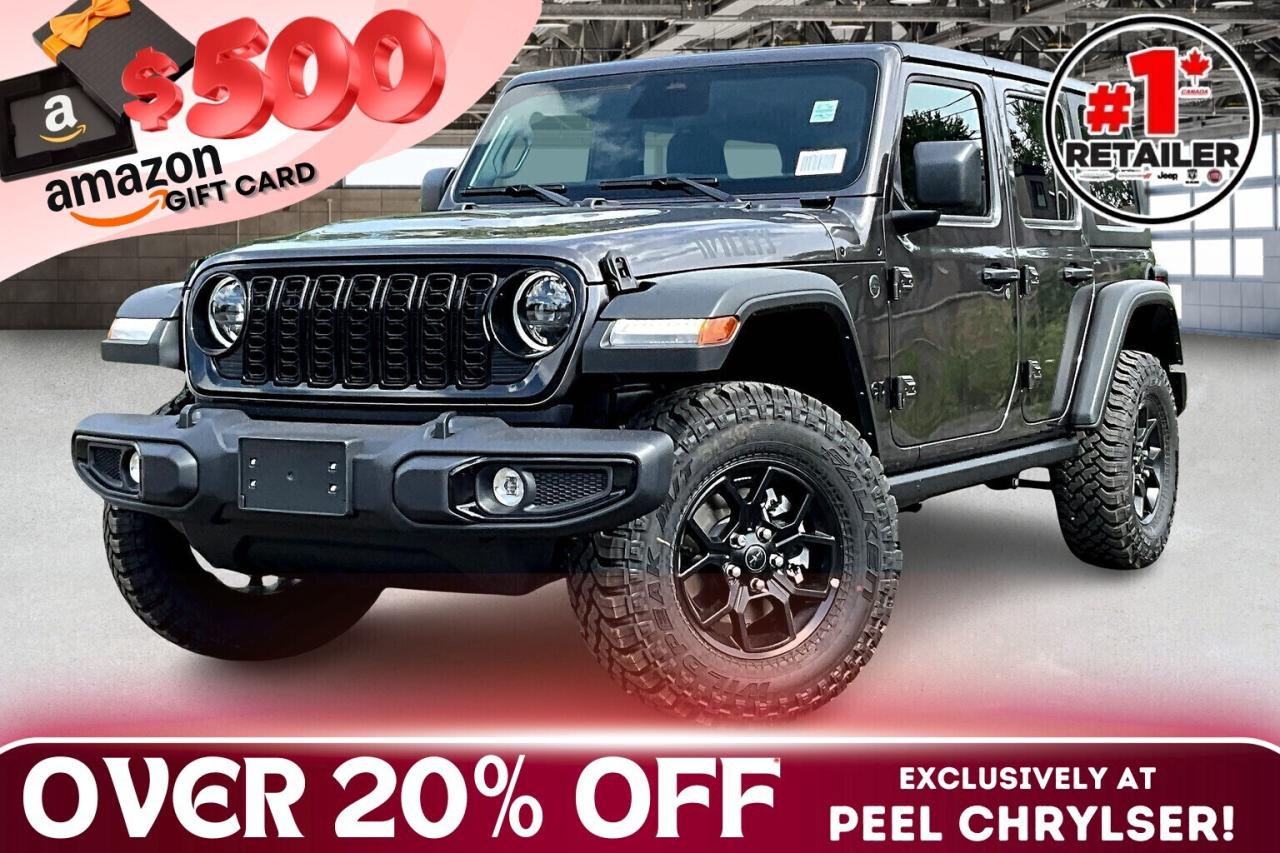 New 2025 Jeep Wrangler NOBODY BEATS A DEAL FROM PEEL !!!!!!!!!!!!!!!!!!!! for sale in Mississauga, ON