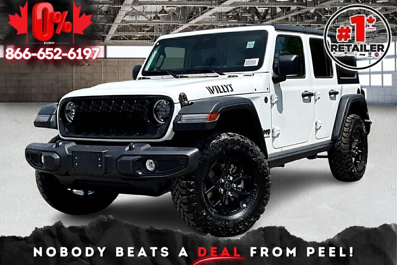 New 2025 Jeep Wrangler WILLYS 4DOOR | Conv & Tech Grp | Hardtop | 4x4 for sale in Mississauga, ON