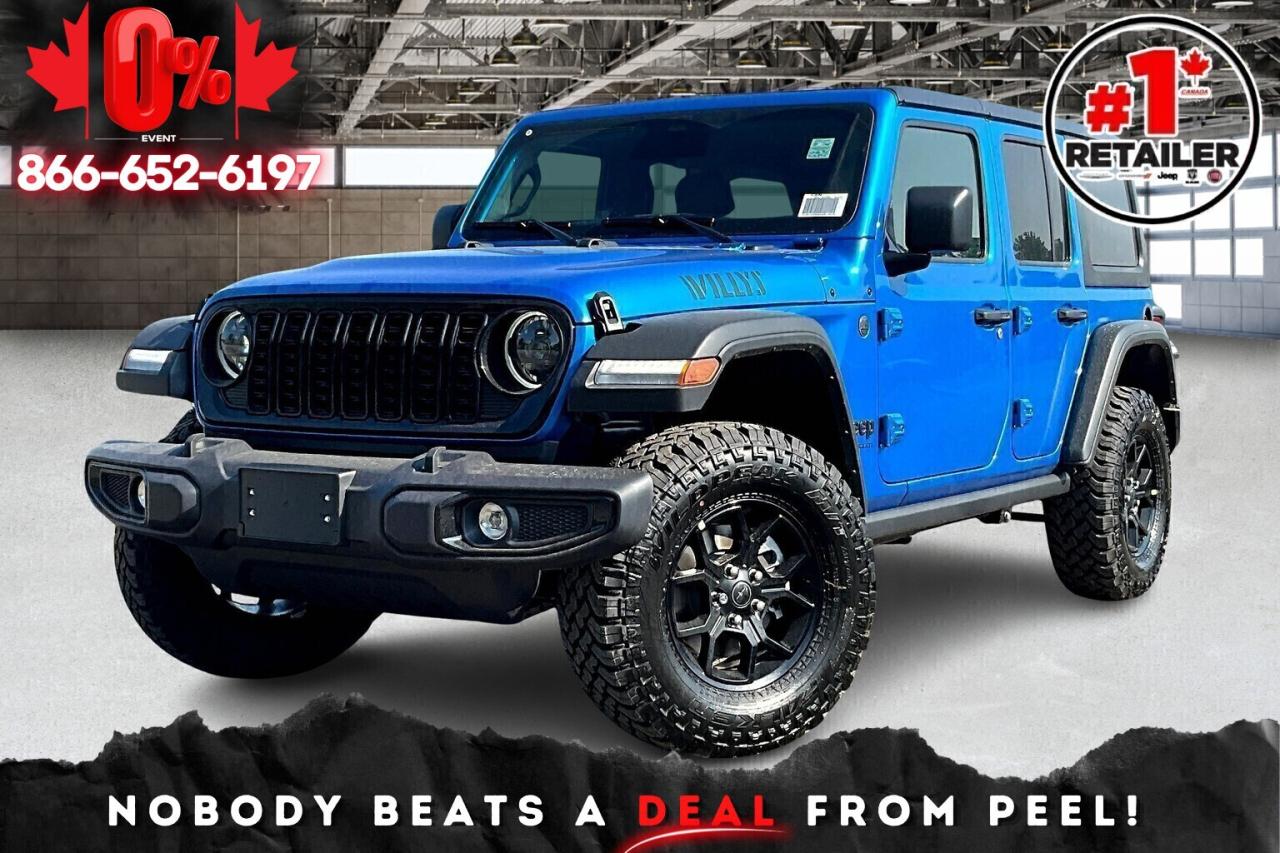 New 2025 Jeep Wrangler WILLYS 4DR | Tech & Conv Grp | Hardtop | 4x4 for sale in Mississauga, ON