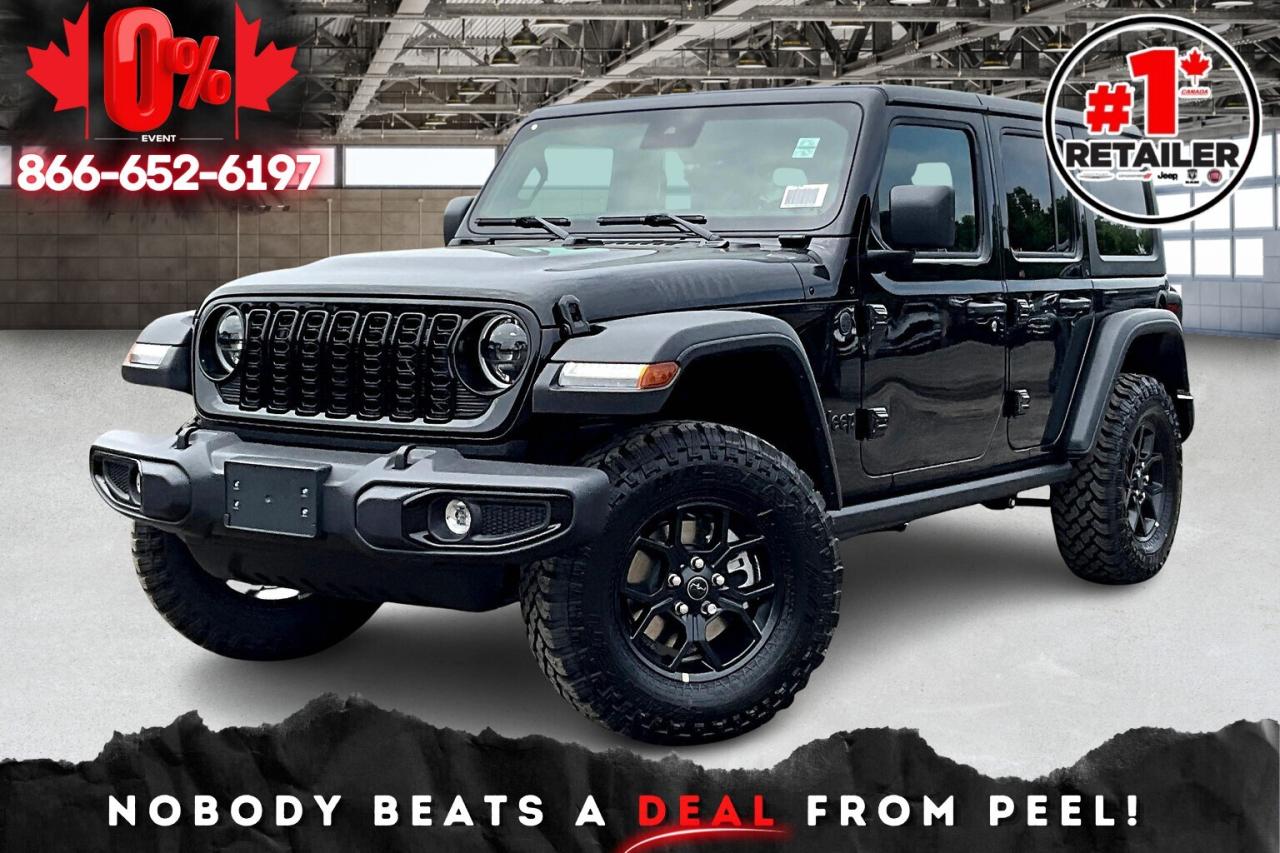 New 2025 Jeep Wrangler WILLYS 4DR | Hardtop | R Start | Htd Seats & Wheel for sale in Mississauga, ON