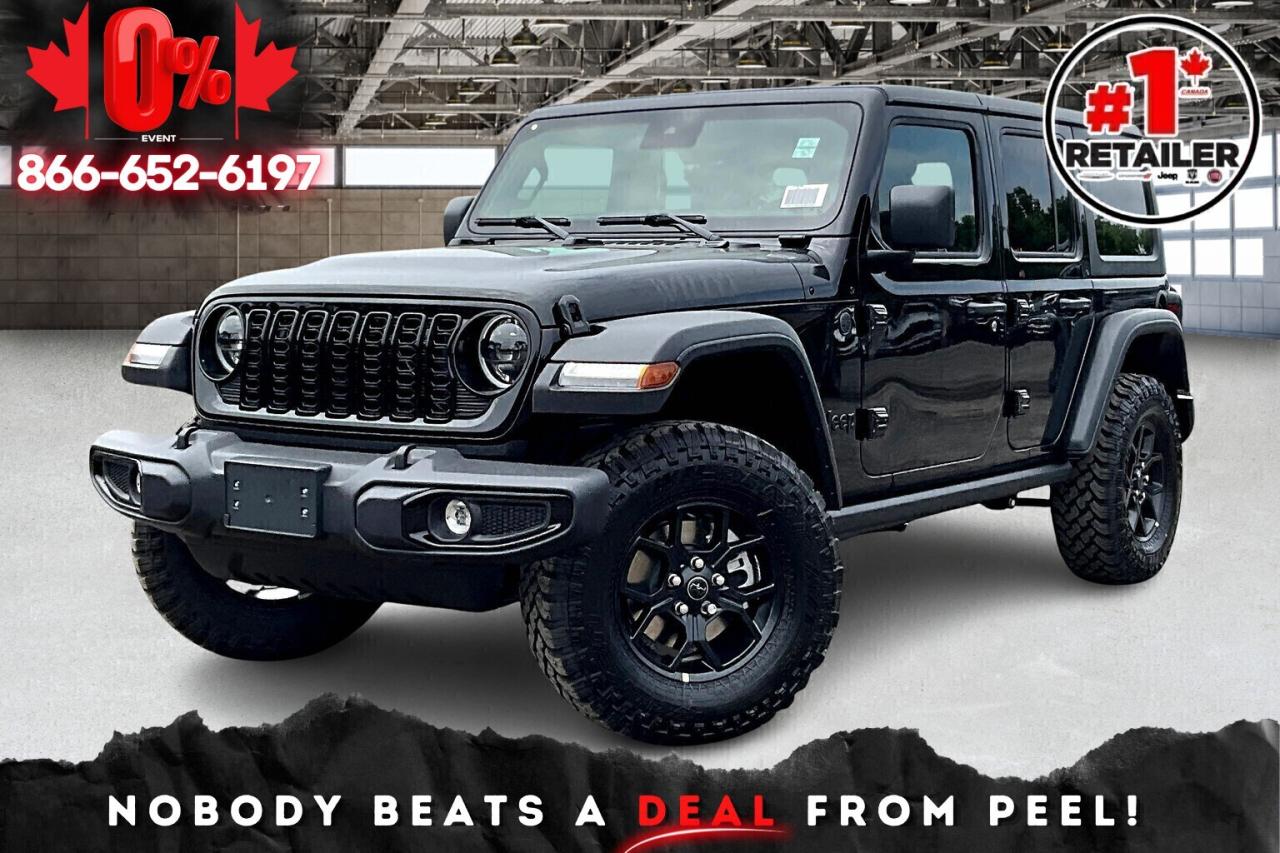 New 2025 Jeep Wrangler WILLYS 4DR | Hardtop | R Start | Htd Seats & Wheel for sale in Mississauga, ON