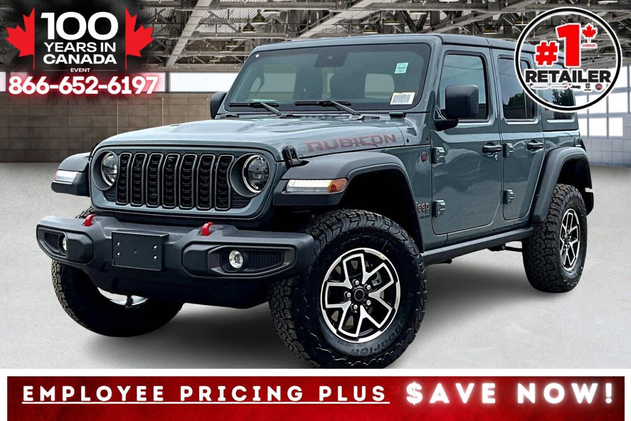 New 2025 Jeep Wrangler RUBICON 4DR | Leather | Tech & Conv | Hardtop for sale in Mississauga, ON