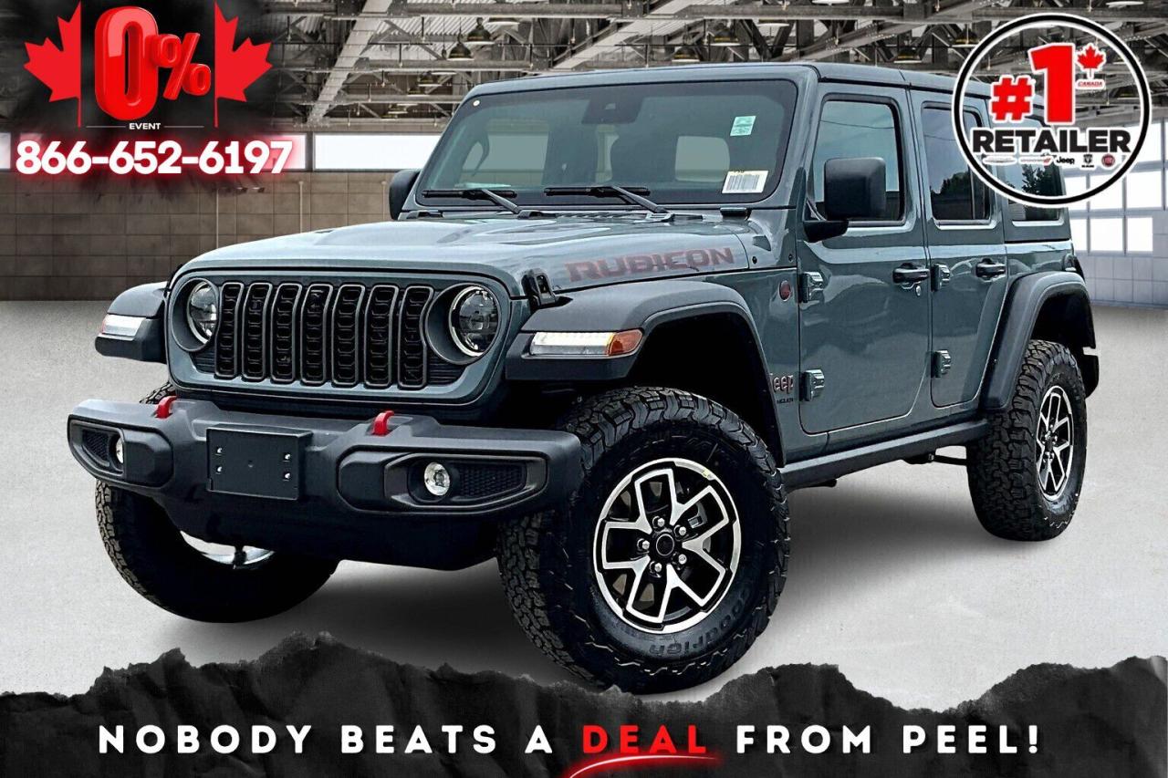 New 2025 Jeep Wrangler RUBICON 4DR | Leather | Tech & Conv | Hardtop for sale in Mississauga, ON
