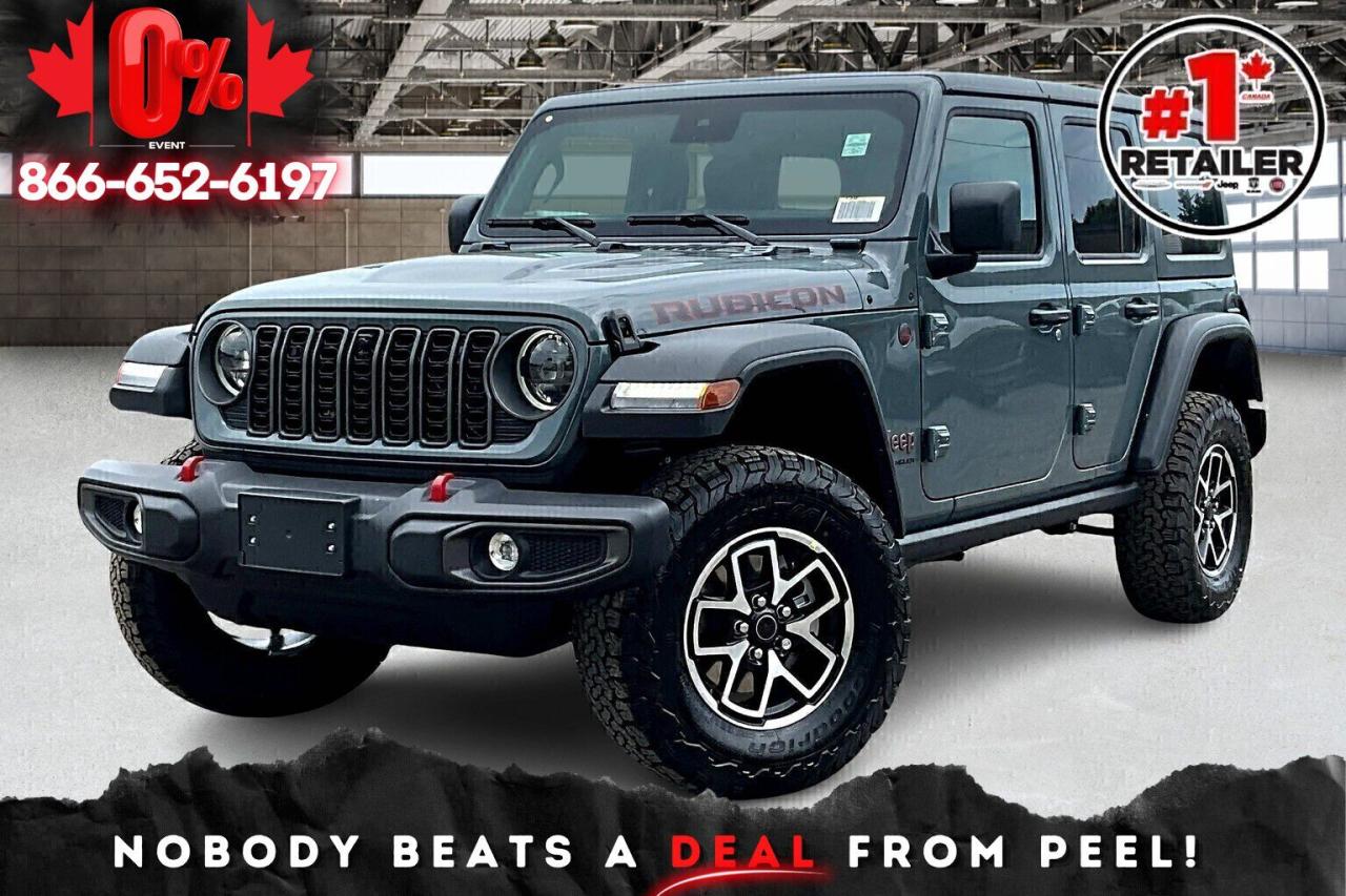 New 2025 Jeep Wrangler RUBICON 4DR | Leather | Tech & Conv | Hardtop for sale in Mississauga, ON