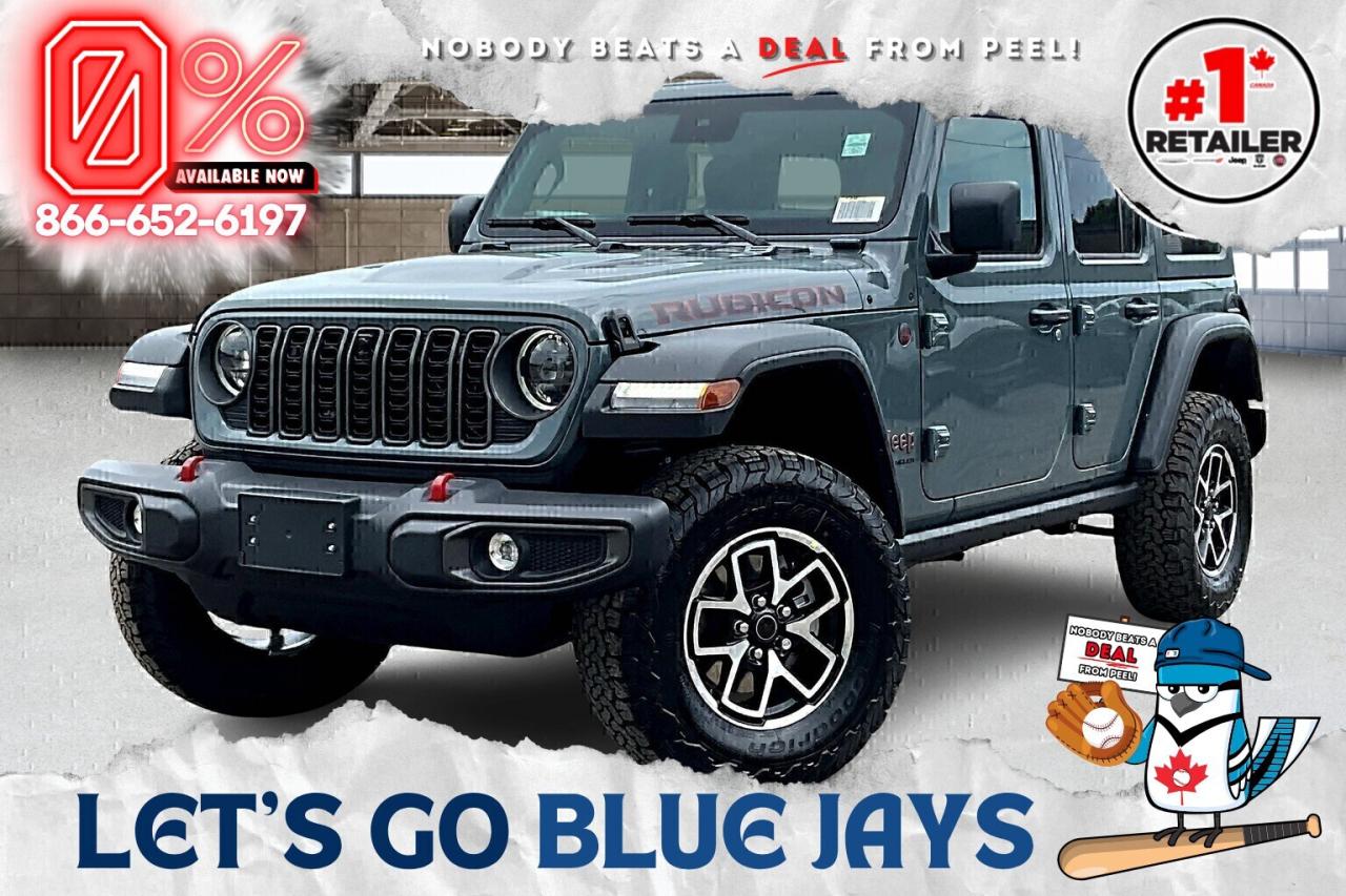 New 2025 Jeep Wrangler RUBICON 4DR | Leather | Tech & Conv | Hardtop for sale in Mississauga, ON