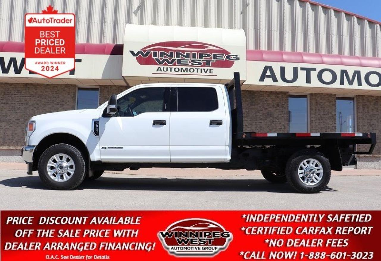 Used 2022 Ford F-350 XLT PREMIUM 6.7L DIESEL 4X4 FLAT DECK LOADED/CLEAN for sale in Headingley, MB
