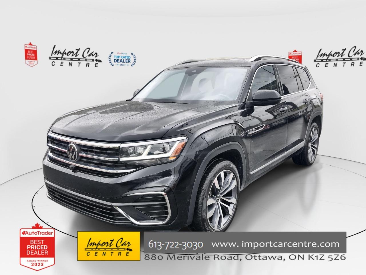Used 2023 Volkswagen Atlas 3.6 FSI Execline R-LINE, 6 PASS, LEATHER, PANO.ROO for sale in Ottawa, ON
