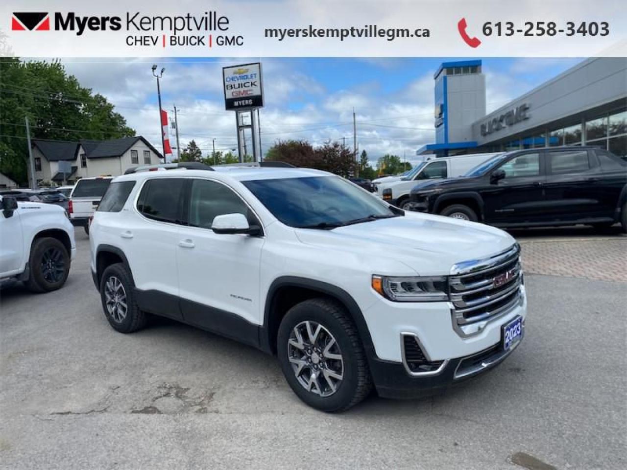 Used 2023 GMC Acadia SLT  - Navigation -  Leather Seats for sale in Kemptville, ON