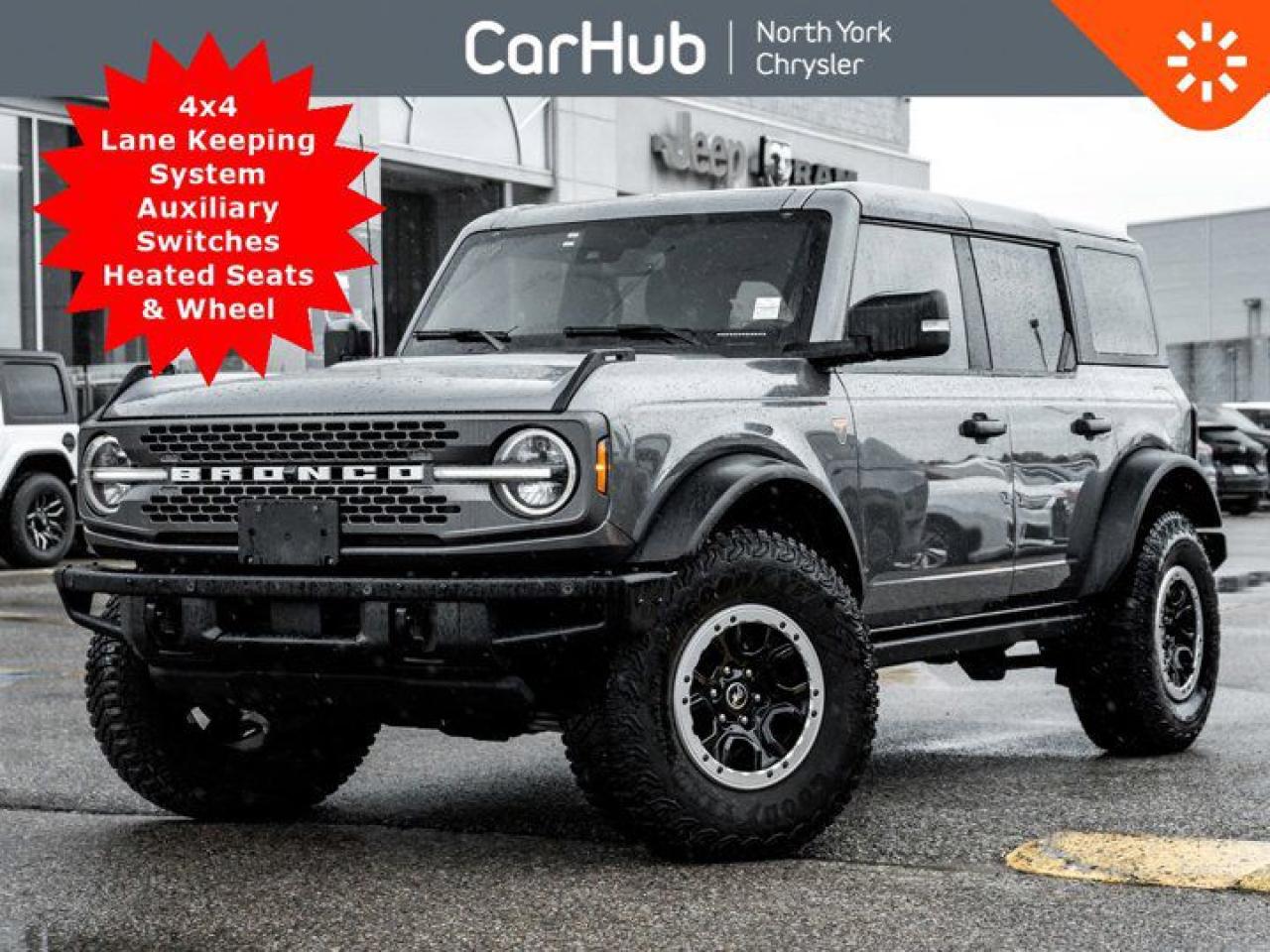 Used 2024 Ford Bronco Badlands 4x4 Lane Keeping Sys Aux Switches Heated Seats & Wheel for sale in Thornhill, ON