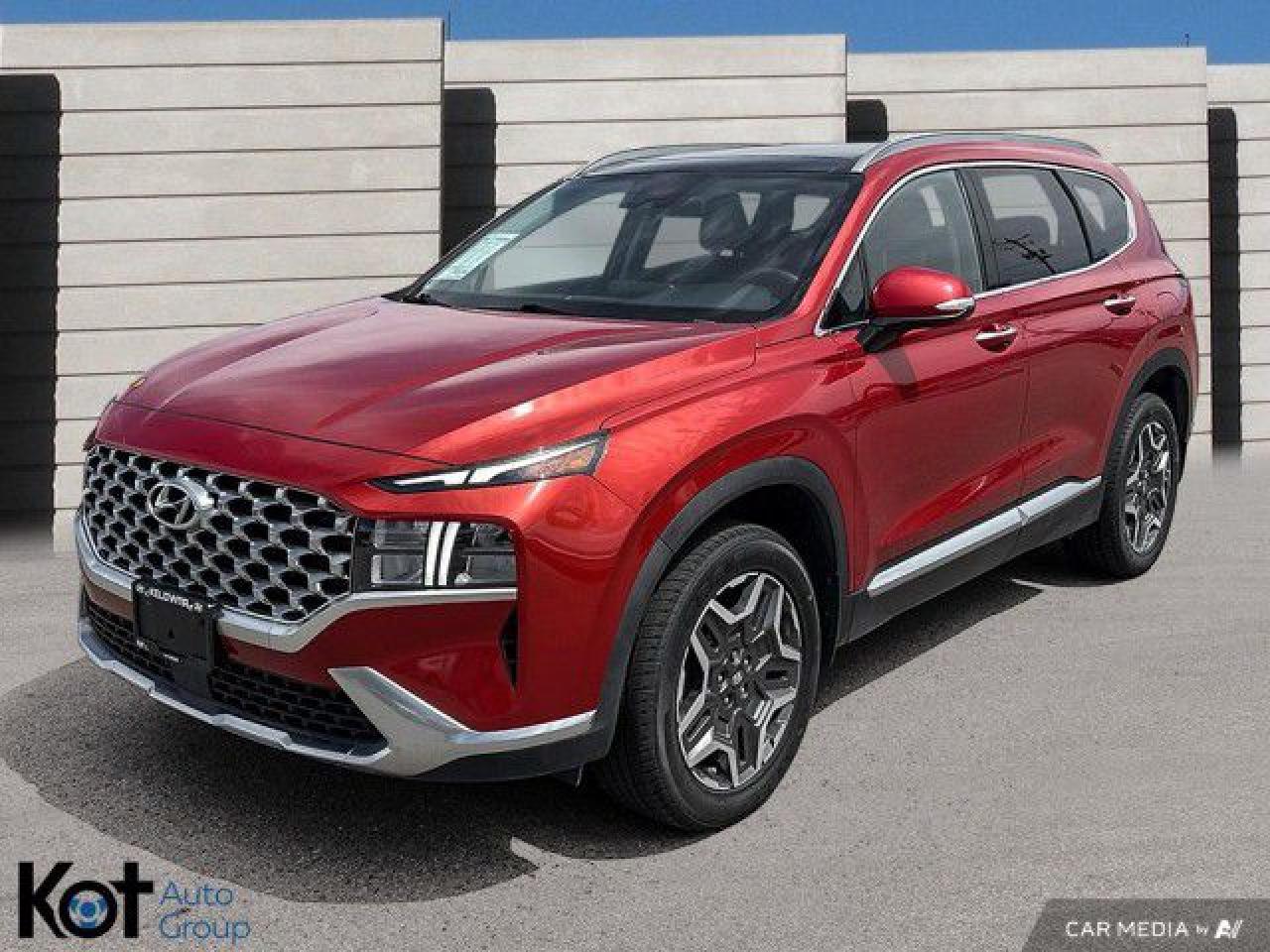 Used 2021 Hyundai Santa Fe Hybrid Luxury HYBRID! BLINDSPOT! FORWARD COLLISION! LEATHER! SUNROOF! for sale in Kelowna, BC
