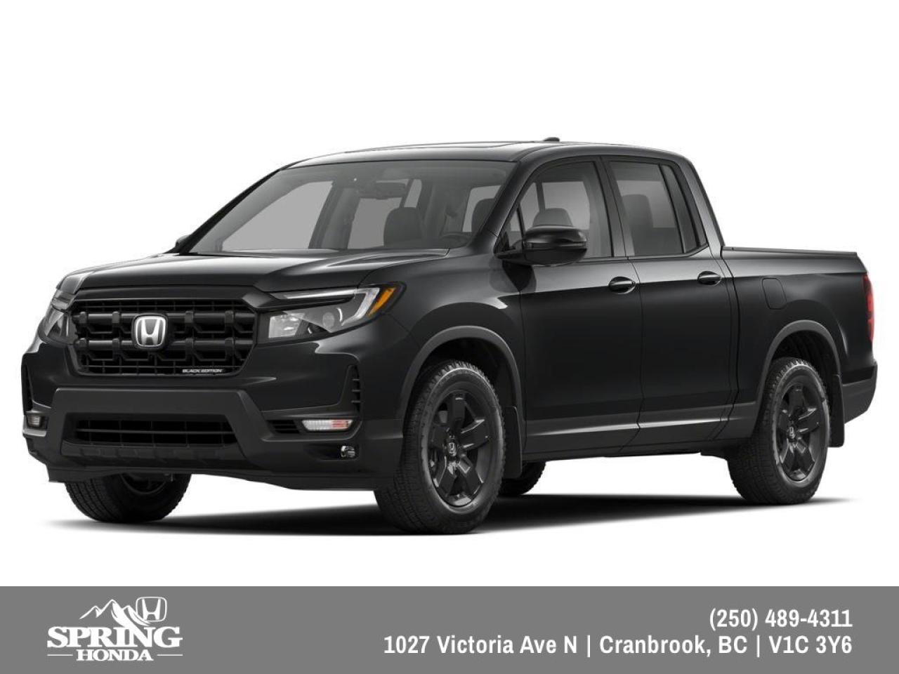 New 2025 Honda Ridgeline Black Edition for sale in Cranbrook, BC